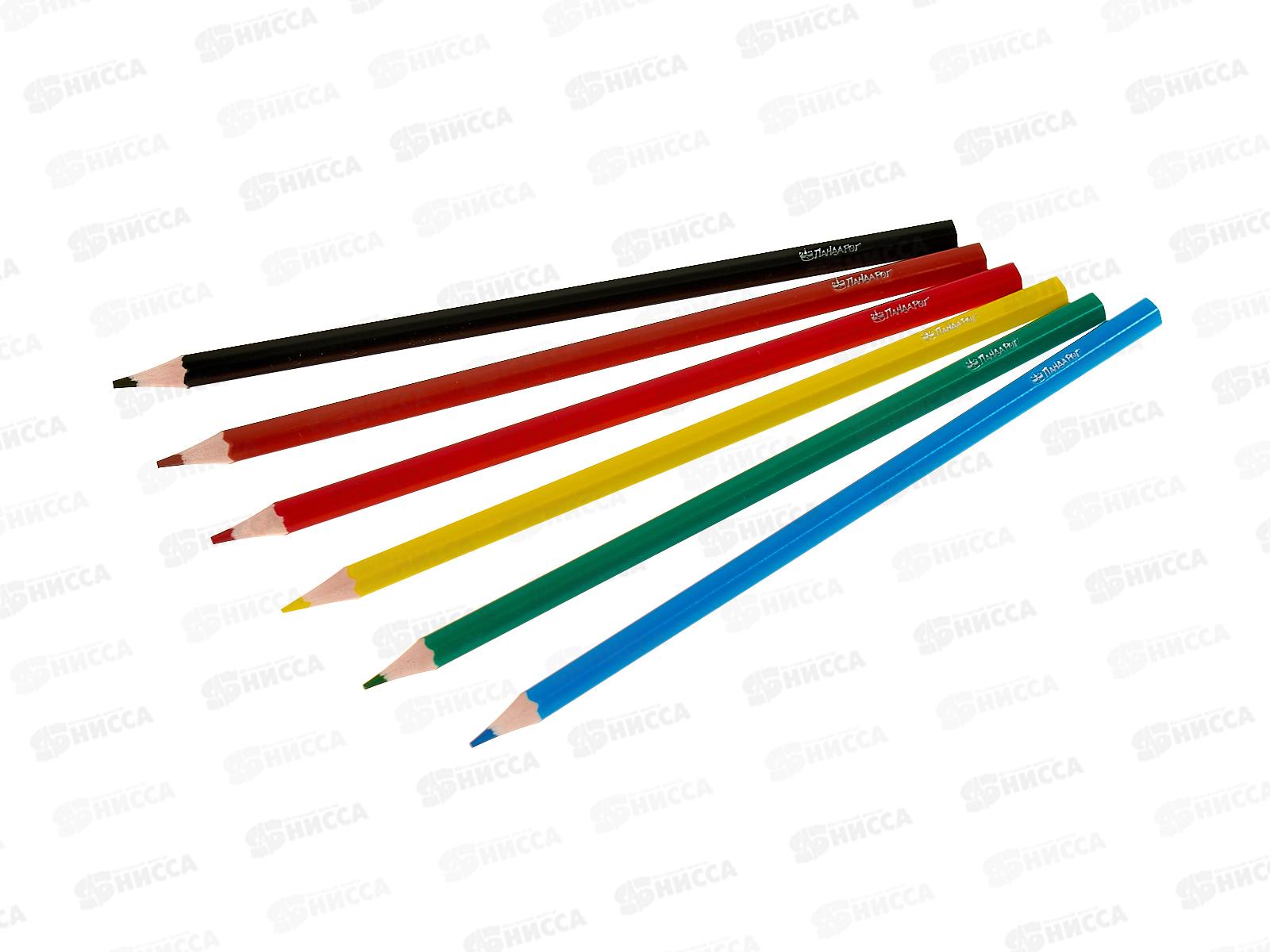 Карандаши  6цв ПандаРог &quotMystery cat&quot пластик, 15-7501 *24/480