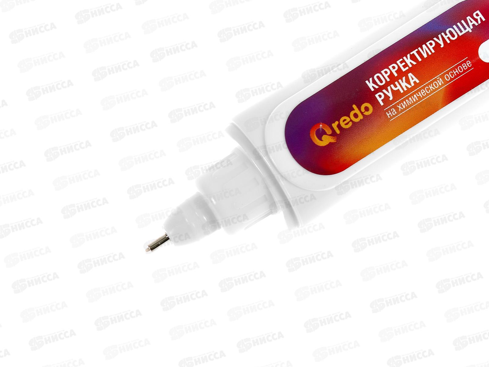Корректор кар. QREDO  8мл, металл. наконечник, 15-2186  *12/576