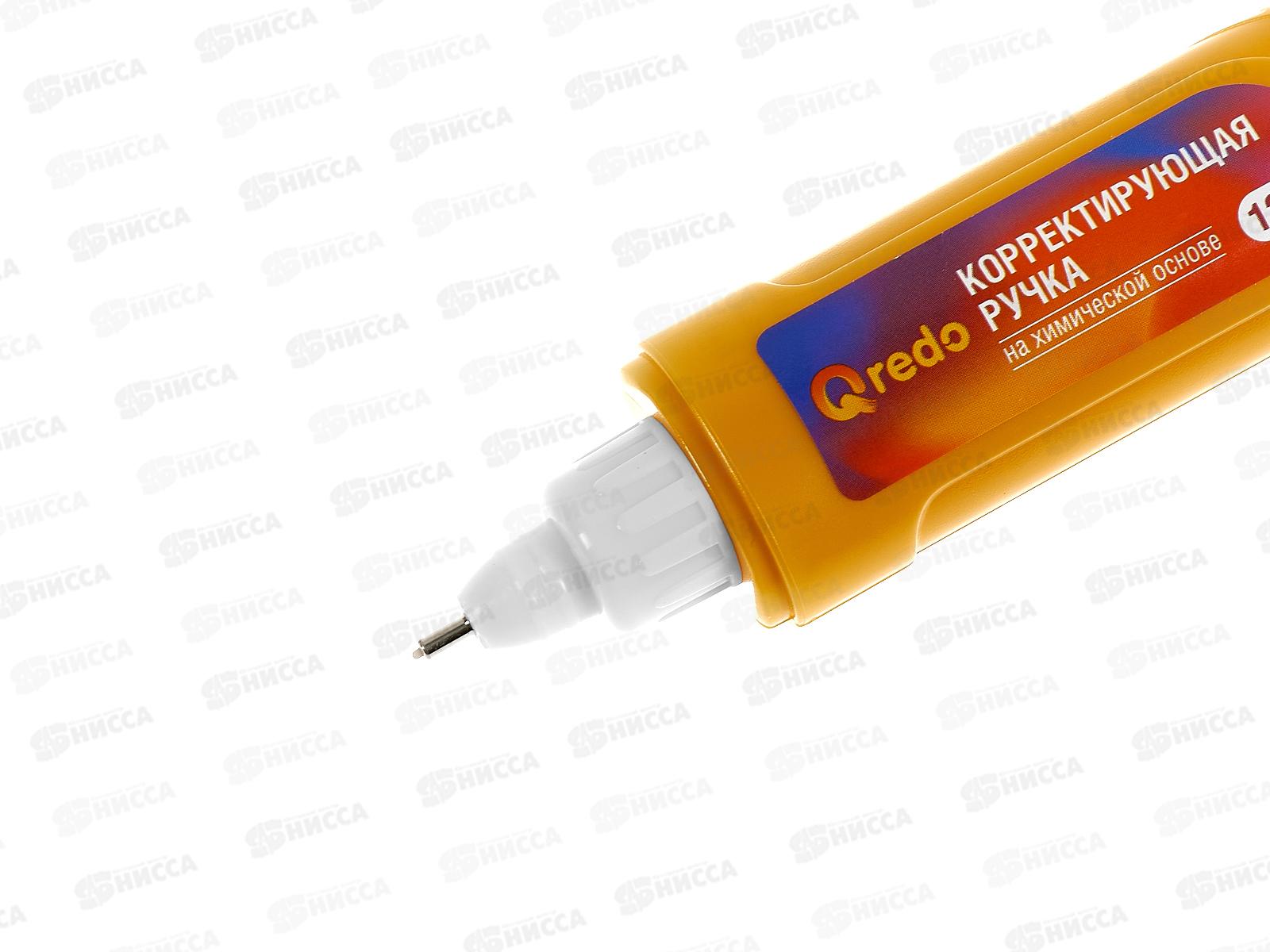 Корректор кар. QREDO 12мл, пласт. наконечник, 15-2187  *24/2187