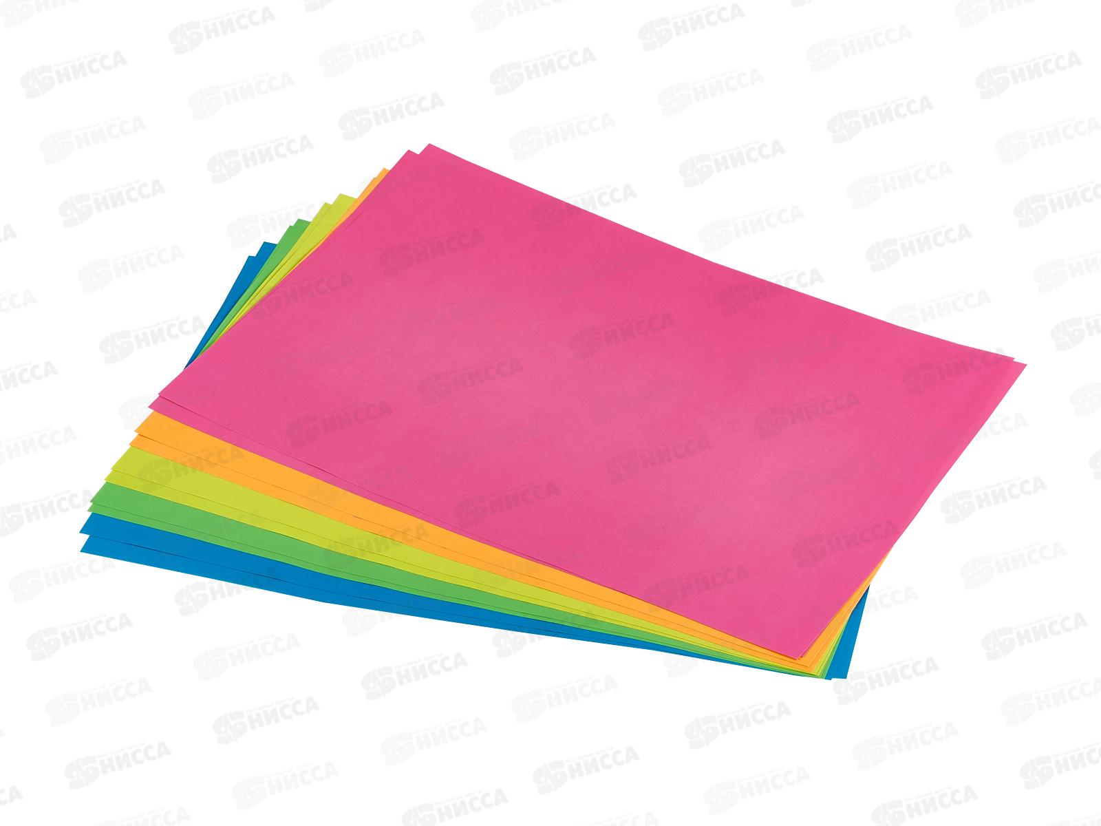 Цветная бум.  10л 5цв АЛЬТ самокл.Флуор  11-410-33