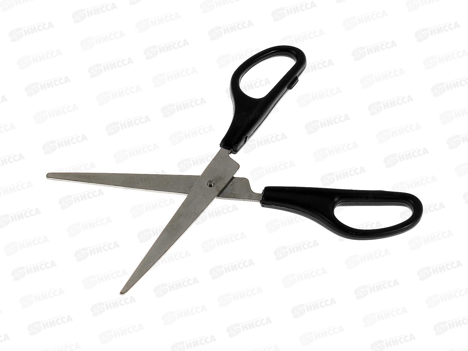 Ножницы Workmate 180мм, пластиковые чёрные ручки, 14-6380  *48/144