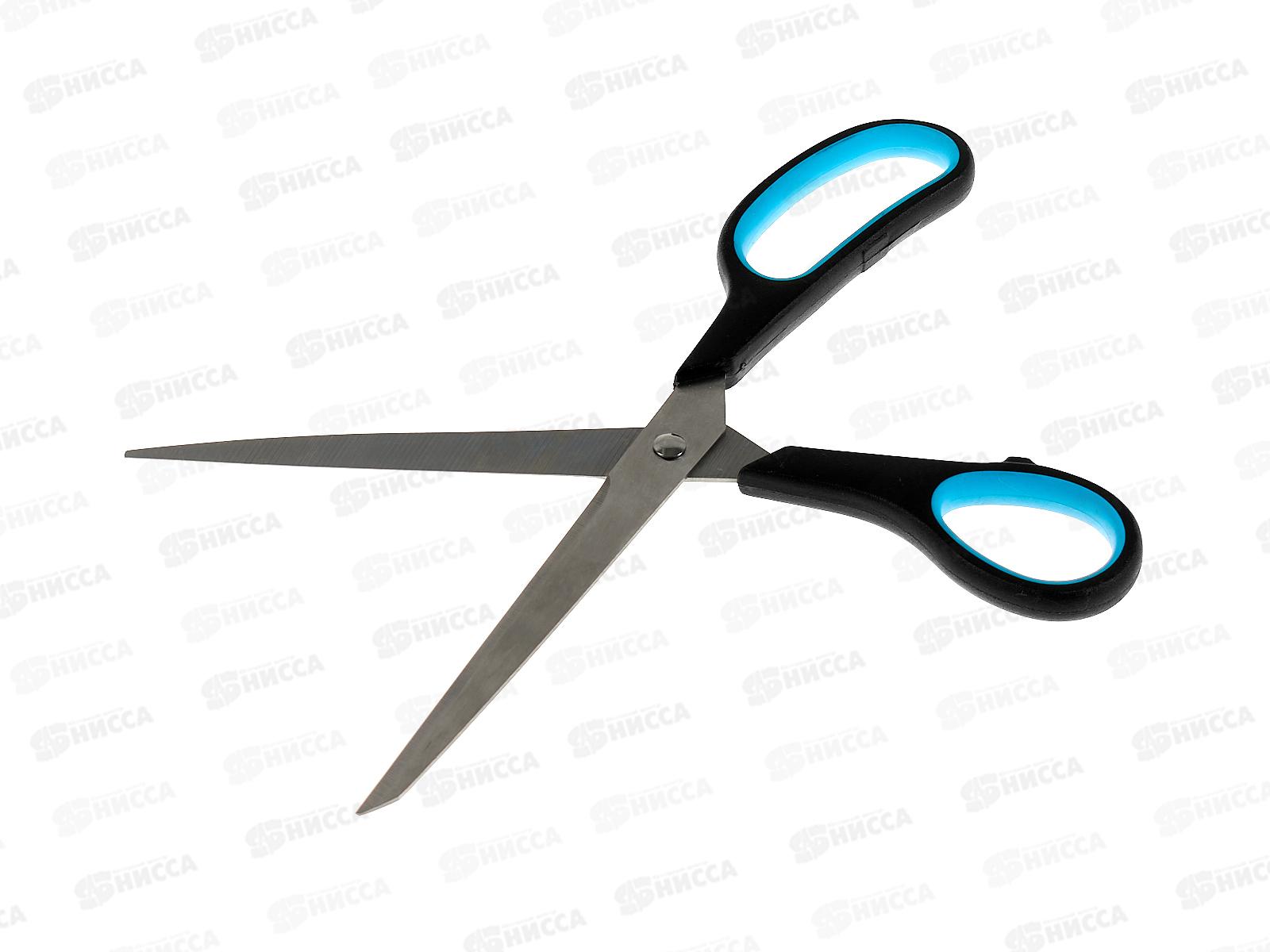 Ножницы Workmate 235мм, пластиковые чёрные ручки, 14-6397  *12/144