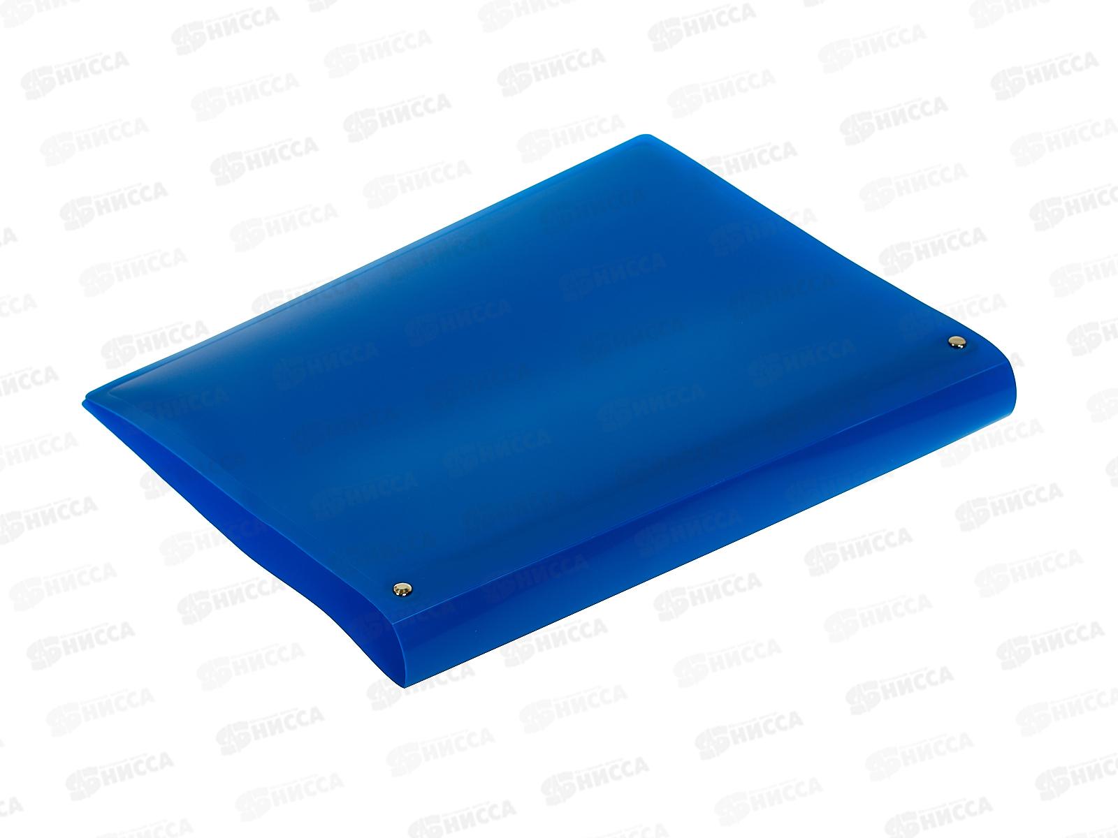 Папка на 4-х кол. 27мм А4 Workmate 450мкм, синий, 15-6097 *14