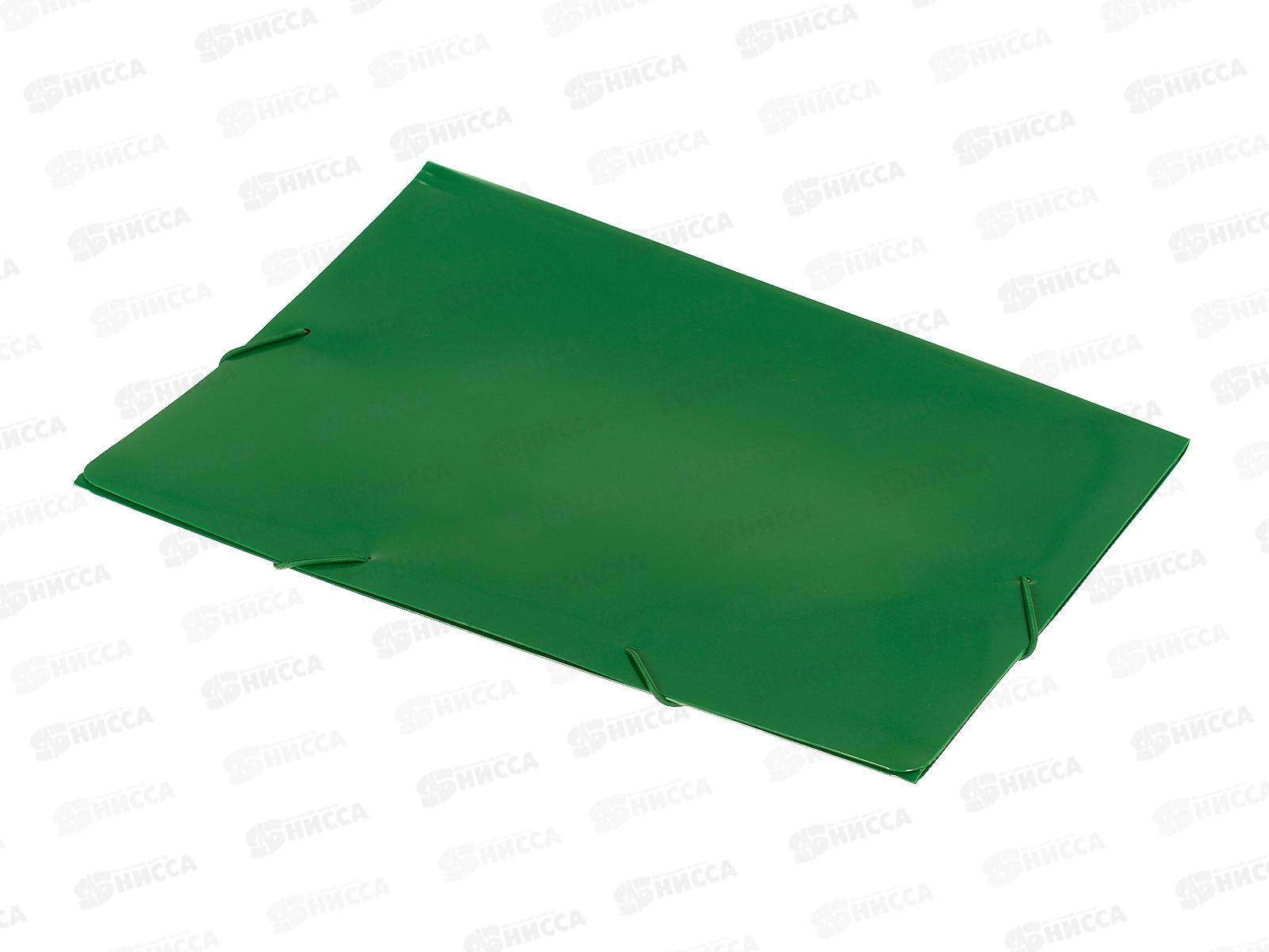 Папка на резинке Workmate А4, 500мкм, зеленая, 15-6102  *60