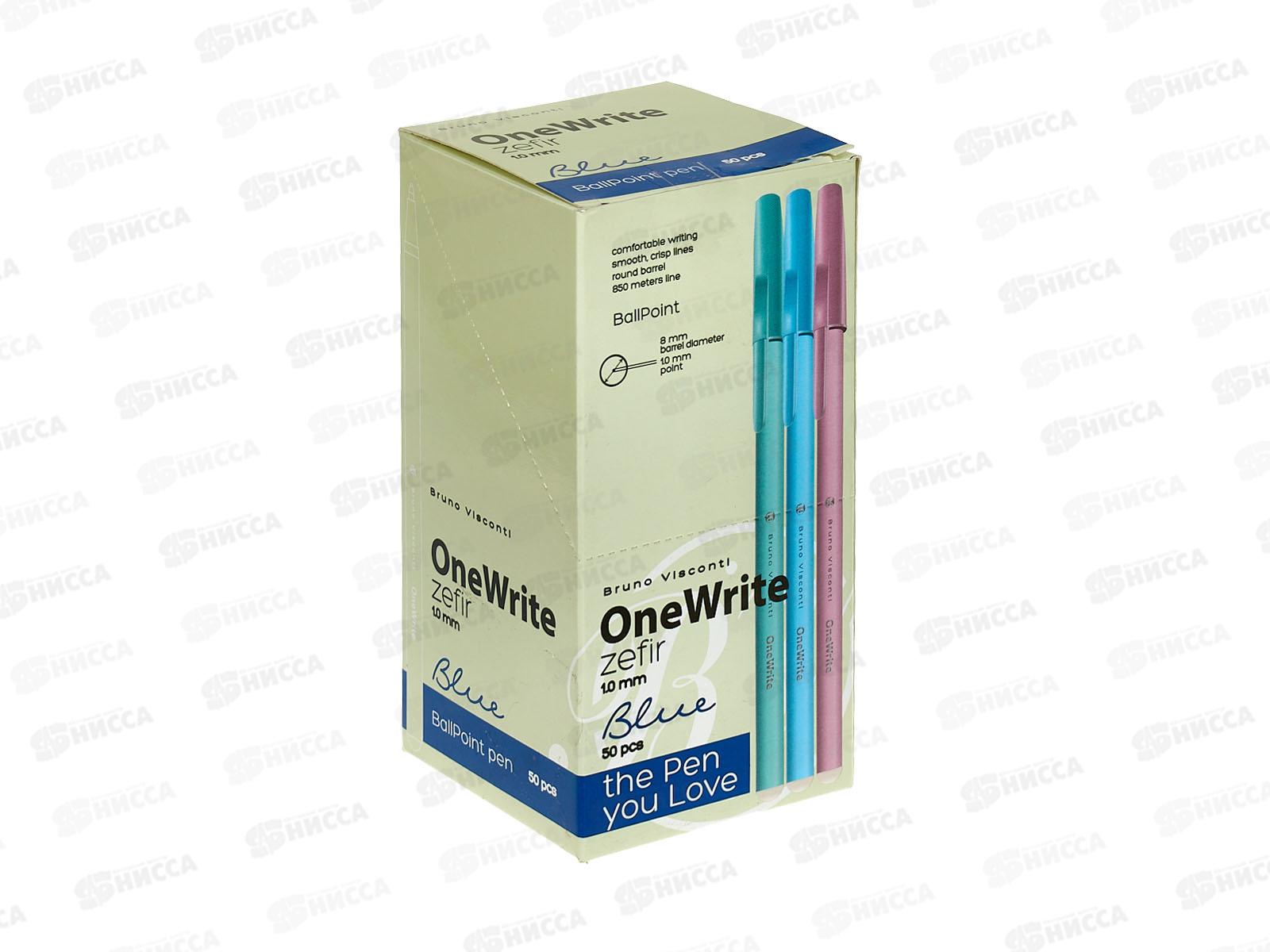 Ручка шар. OneWrite Zefir 1.0мм синяя 20-0325/03