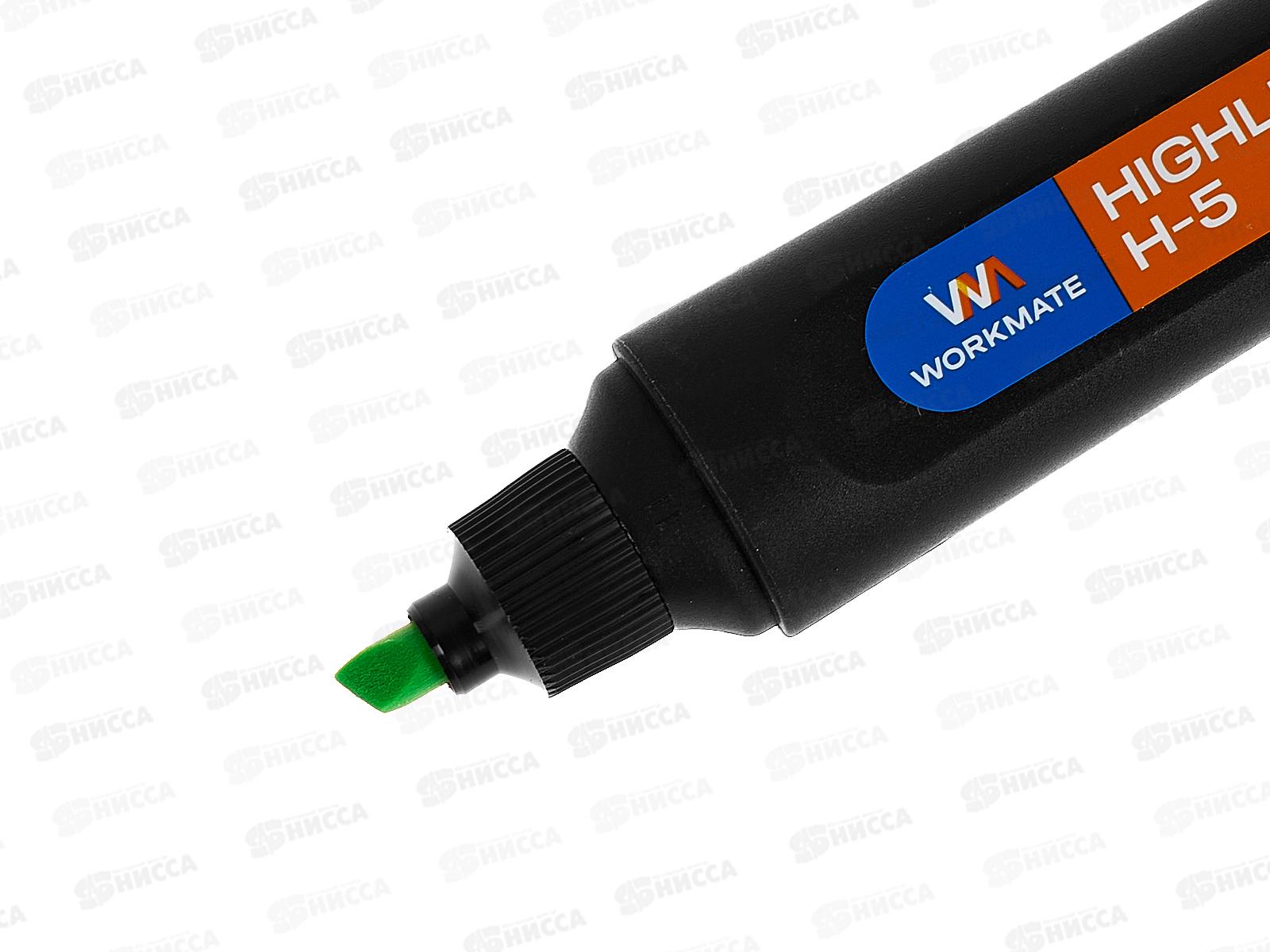 Маркер Workmate Н-5 текст. зеленый, 1-4мм, 15-6713 *12/576