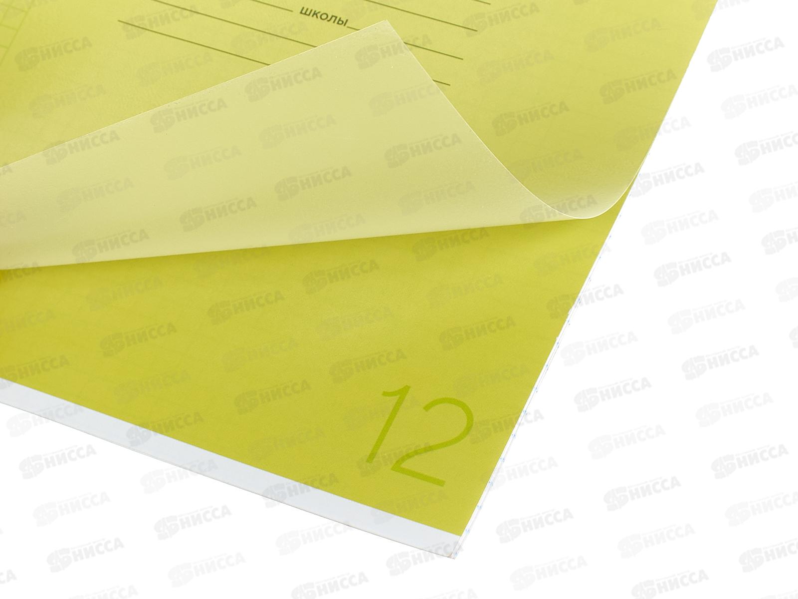 Тетрадь 12л клетка ПандаРог, плас. прозр. обложка, желтая, 15-7875  *120