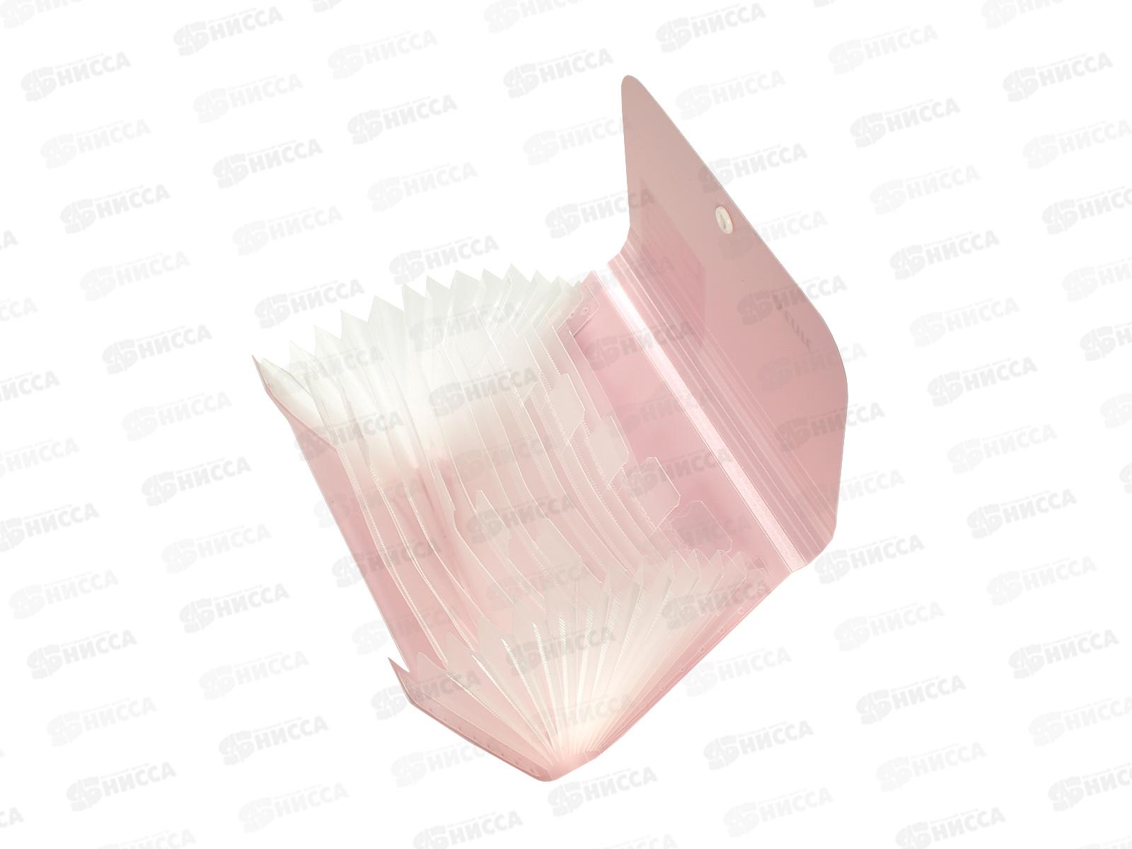 Папка-органайзер deVENTE 13отд. С6 непрозрач.розовая 3078008 *12