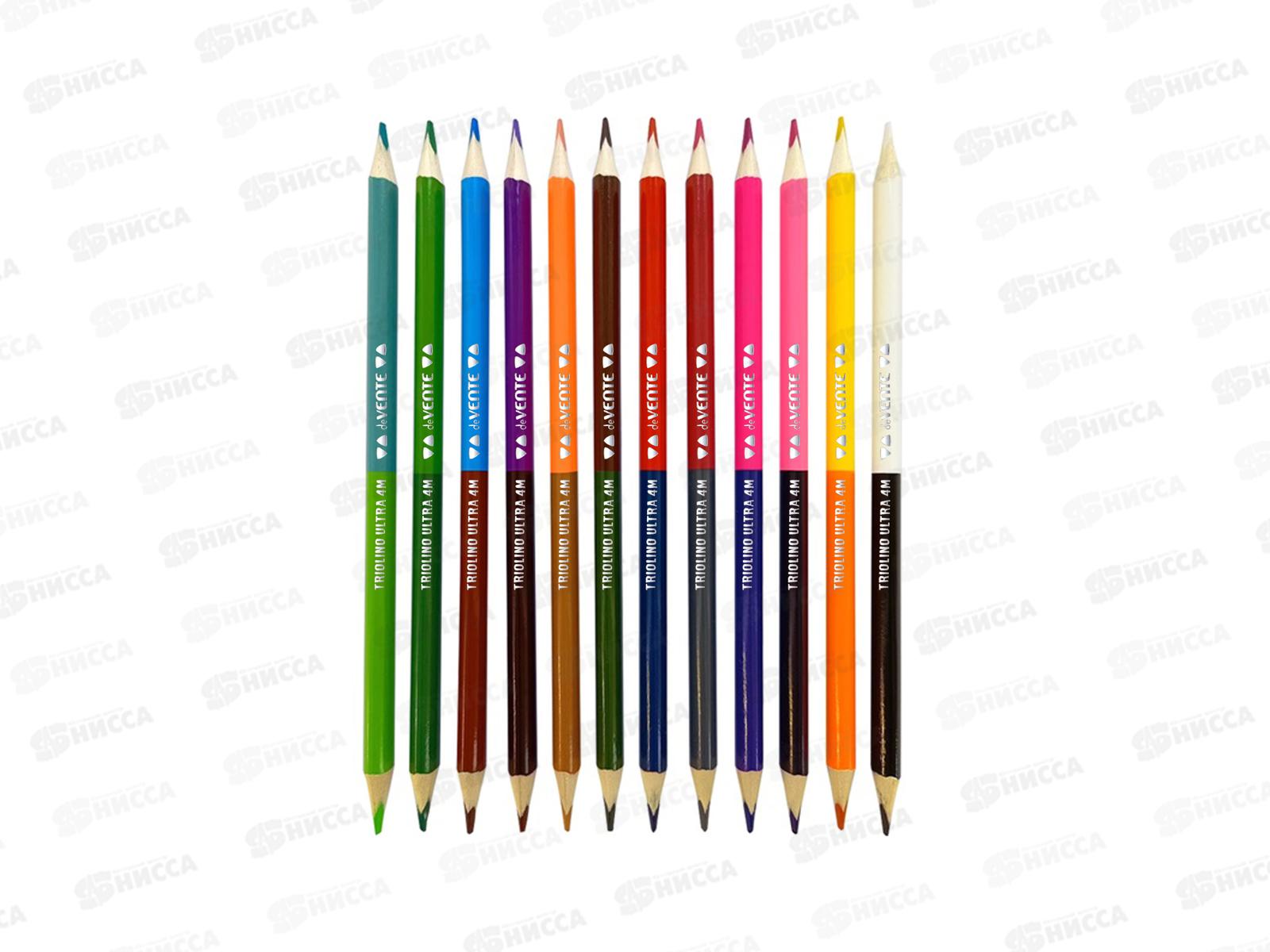 Карандаши 12цв deVente Triolino Ultra трехгр.2-сторон. к/у  5024410 *6