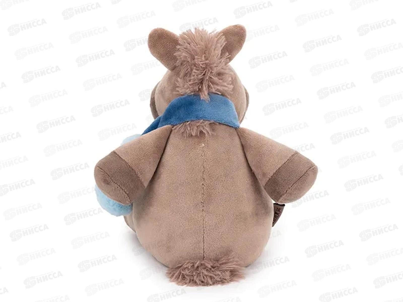 Коник Кай с шарфом, т. бирюзовый, 20см (КШКай/20/тбр)