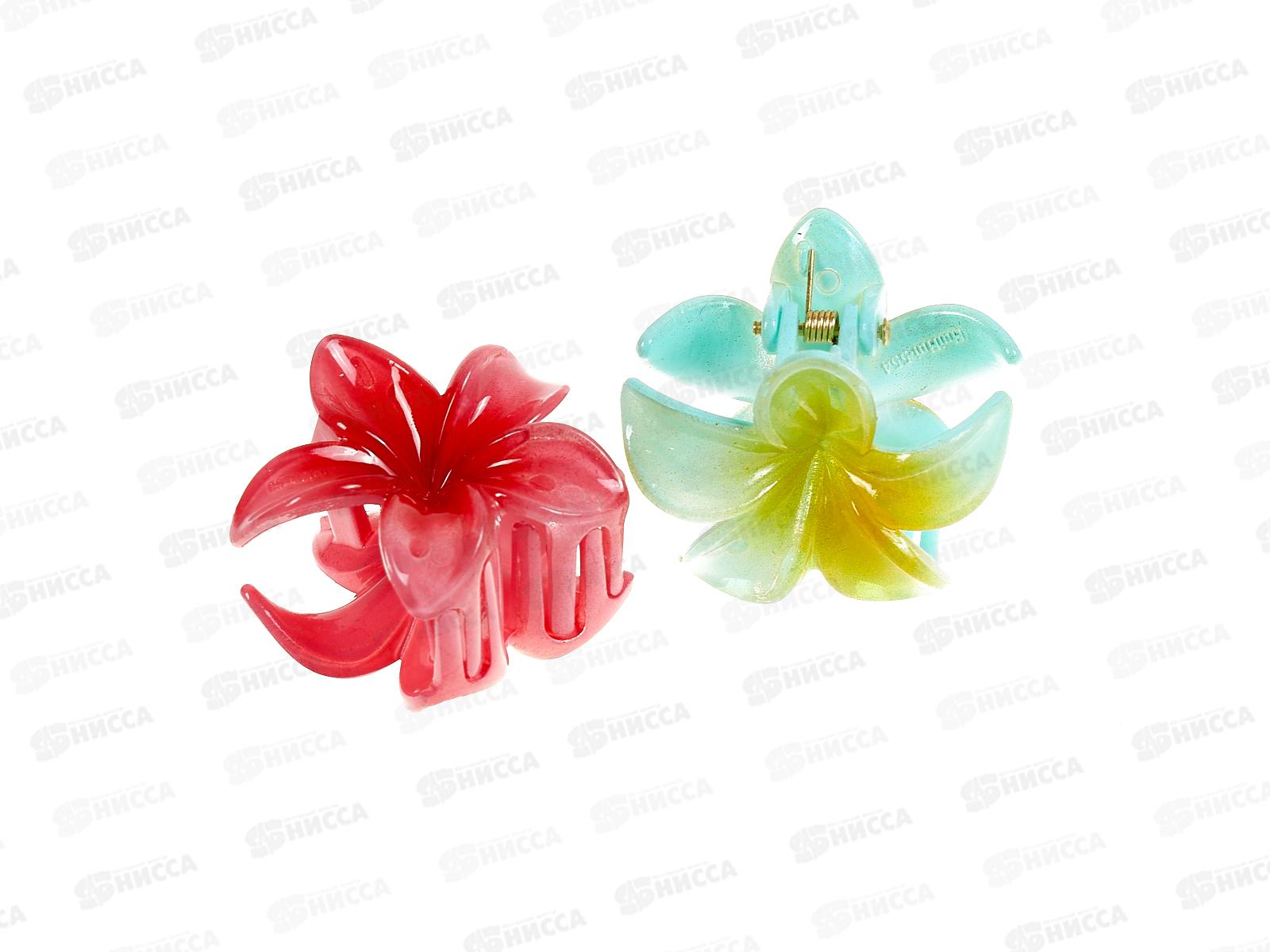 Крабик пластик 4см &quotЦветок&quot №3608 (уп 6шт)