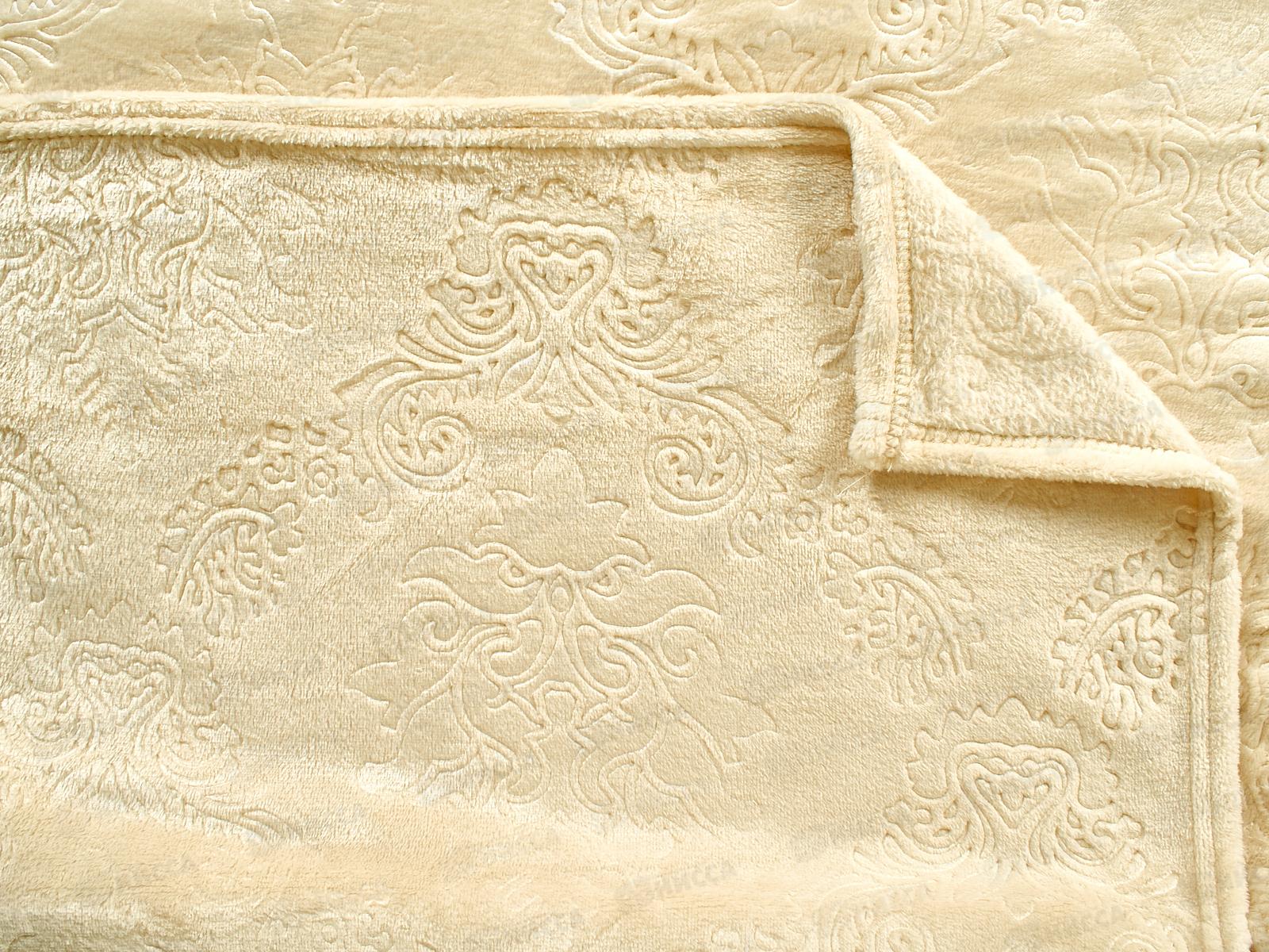 Плед Велсофт 150*200 062 13-0907 Слоновая кость