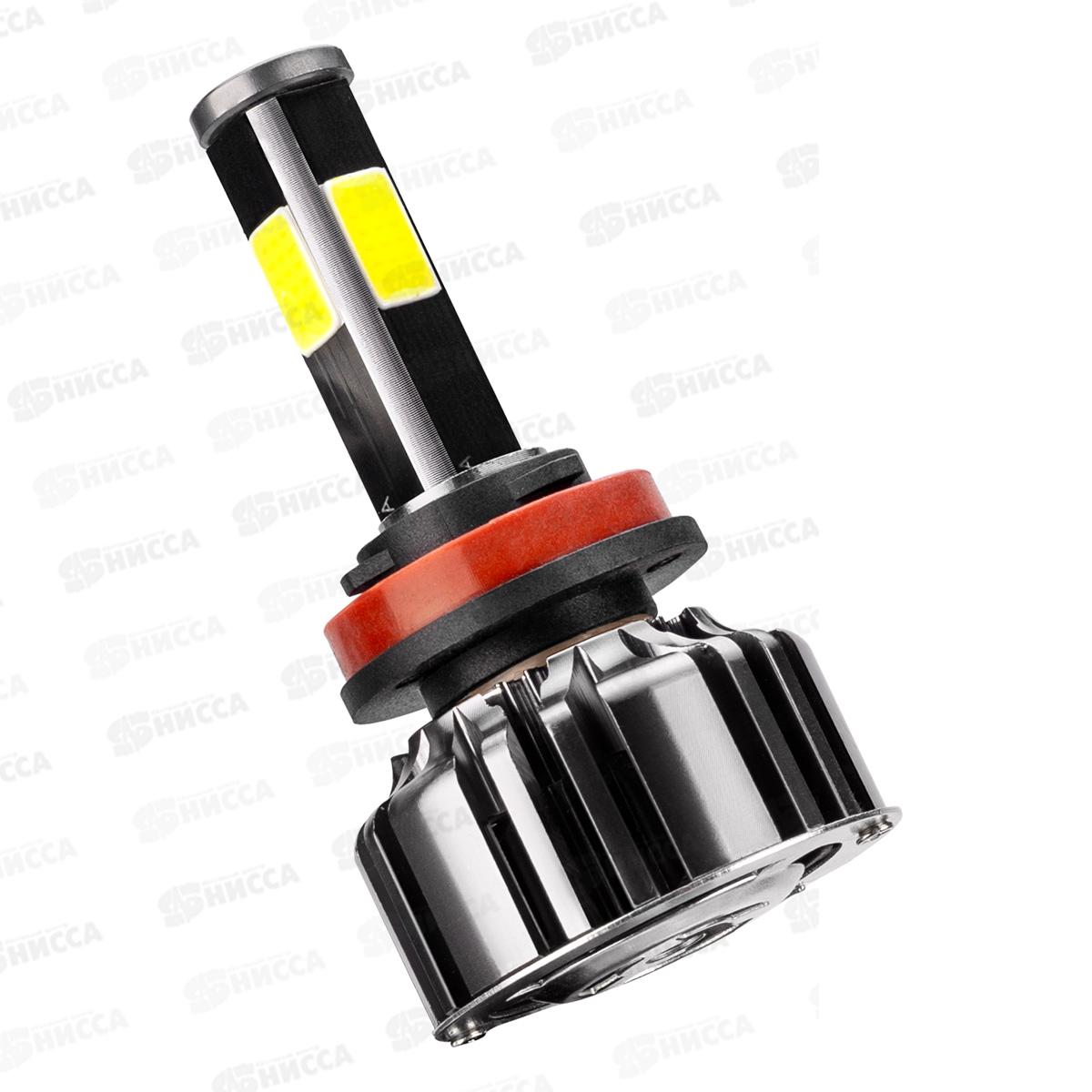 Лампа авто H11 PGJ19-2 12/24В 25Вт 2500Лм радиатор 6000К ПРОТОН (А4) комплект 2шт, S08701037