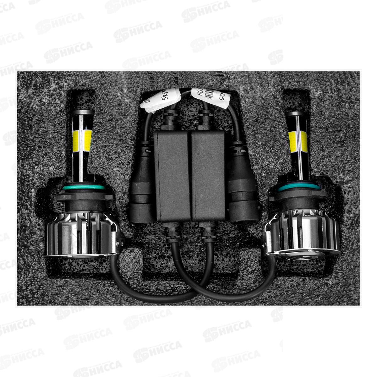 Лампа авто HB4 (9006) P22d 12/24В 25Вт 2500Лм радиатор 6000К ПРОТОН (А4) комплект 2шт, S08701042