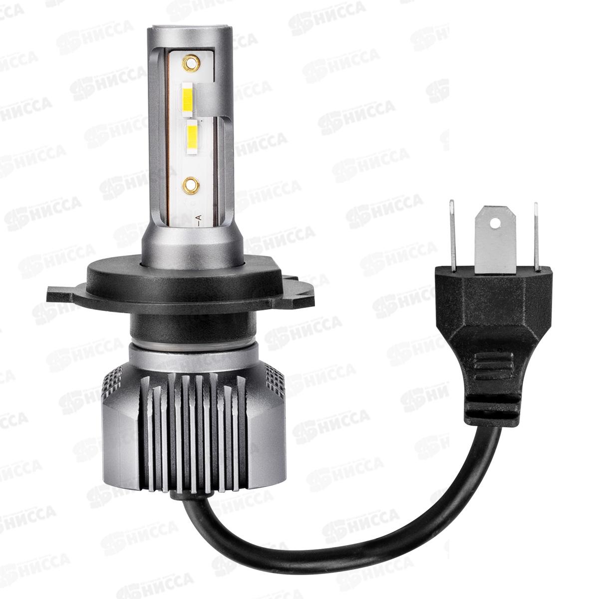 Лампа авто H4 P43t 12/24В 18Вт 4000Лм радиатор 6000К ФОТОН (V2) комплект 2шт, S08701046