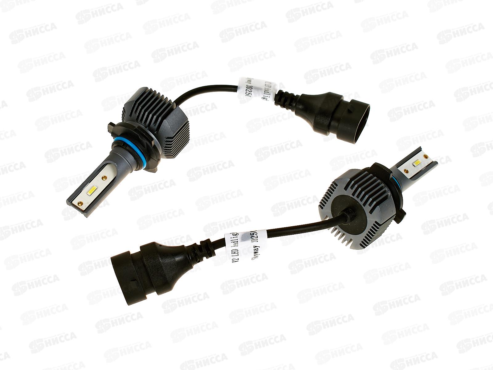 Лампа авто HB3 (9005) P20d 12/24В 18Вт 4000Лм радиатор 6000К ФОТОН (V2) комплект 2шт, S08701048