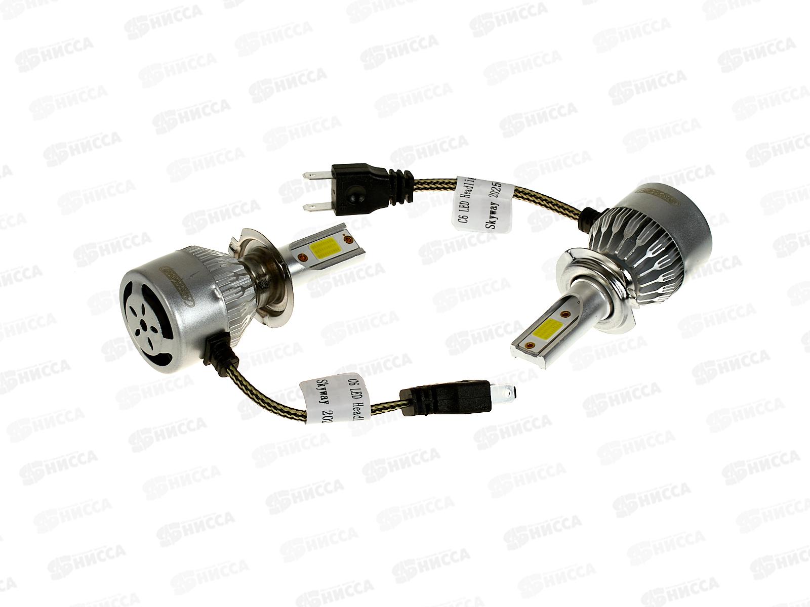 Лампа авто H7 PX26d 12/24В 26Вт 2500Лм радиатор 6000К АТОМ (С6) комплект 2шт, S08701004