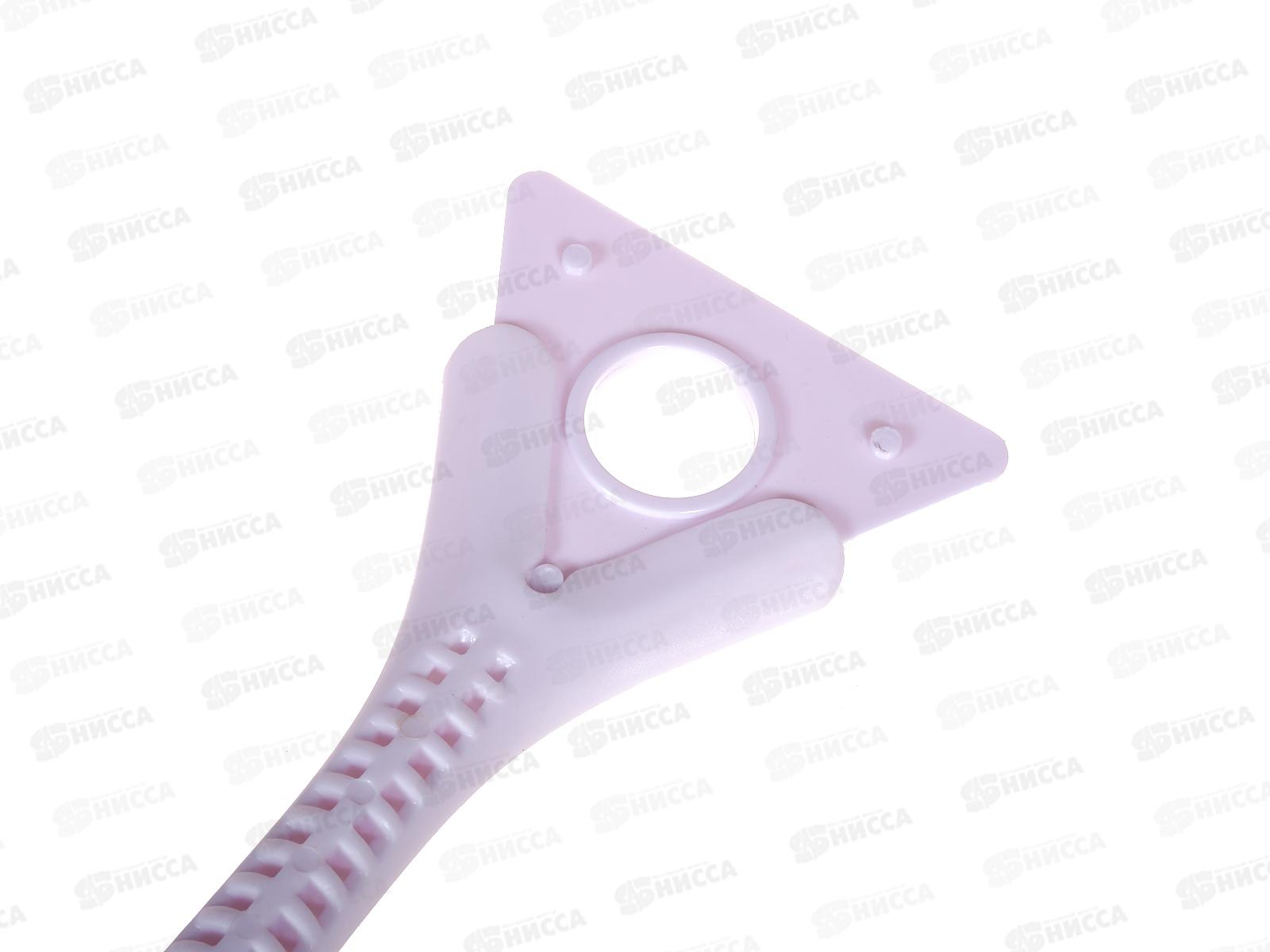 Щетка для снега 52см cъемный скребок мягкая щетина, ручка пластик