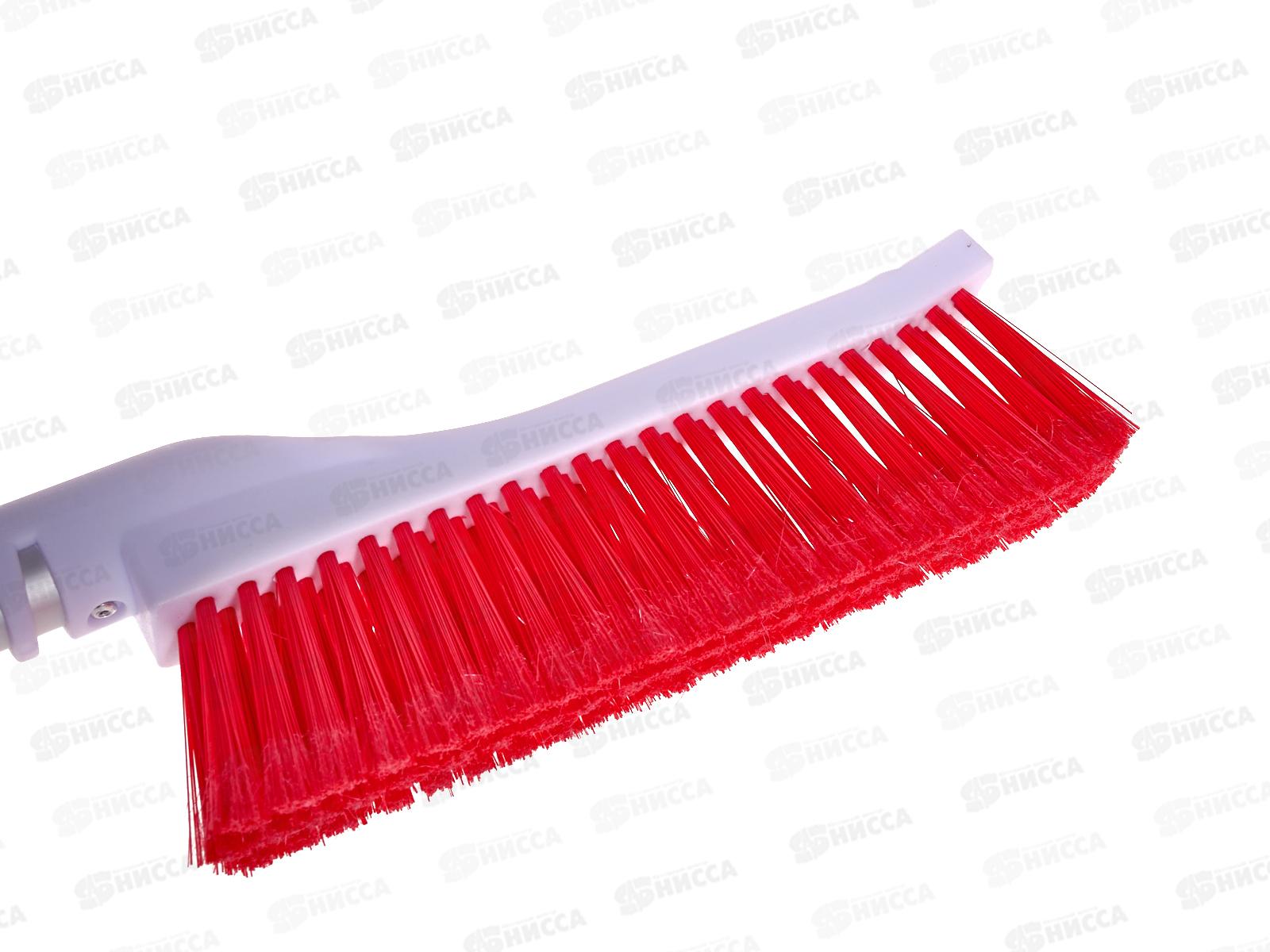 Щетка для снега 58см cо скребком мягкая щетина, ручка soft touch