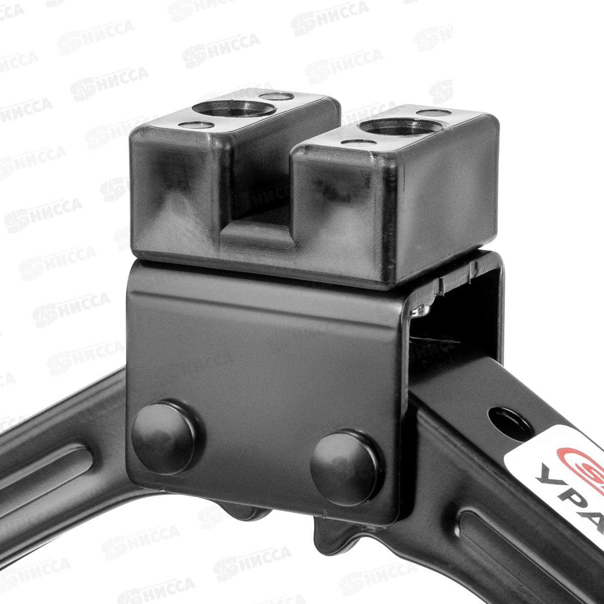 Домкрат механический ромбический 1,5т h 105-340мм УРАЛ с резиновой опорной частью, в чехле