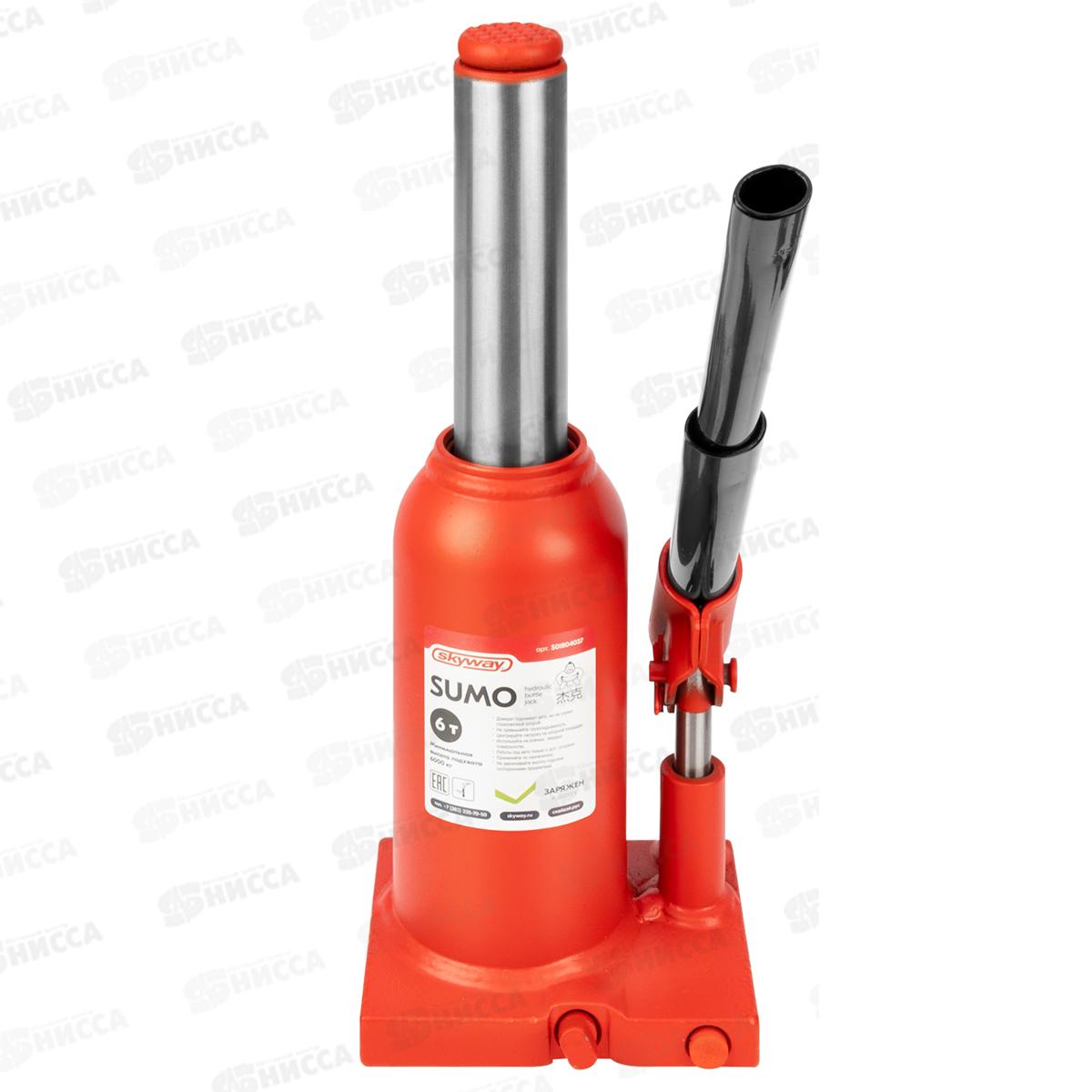 Домкрат гидрав бутылочный SUMO  6т h 185-360мм