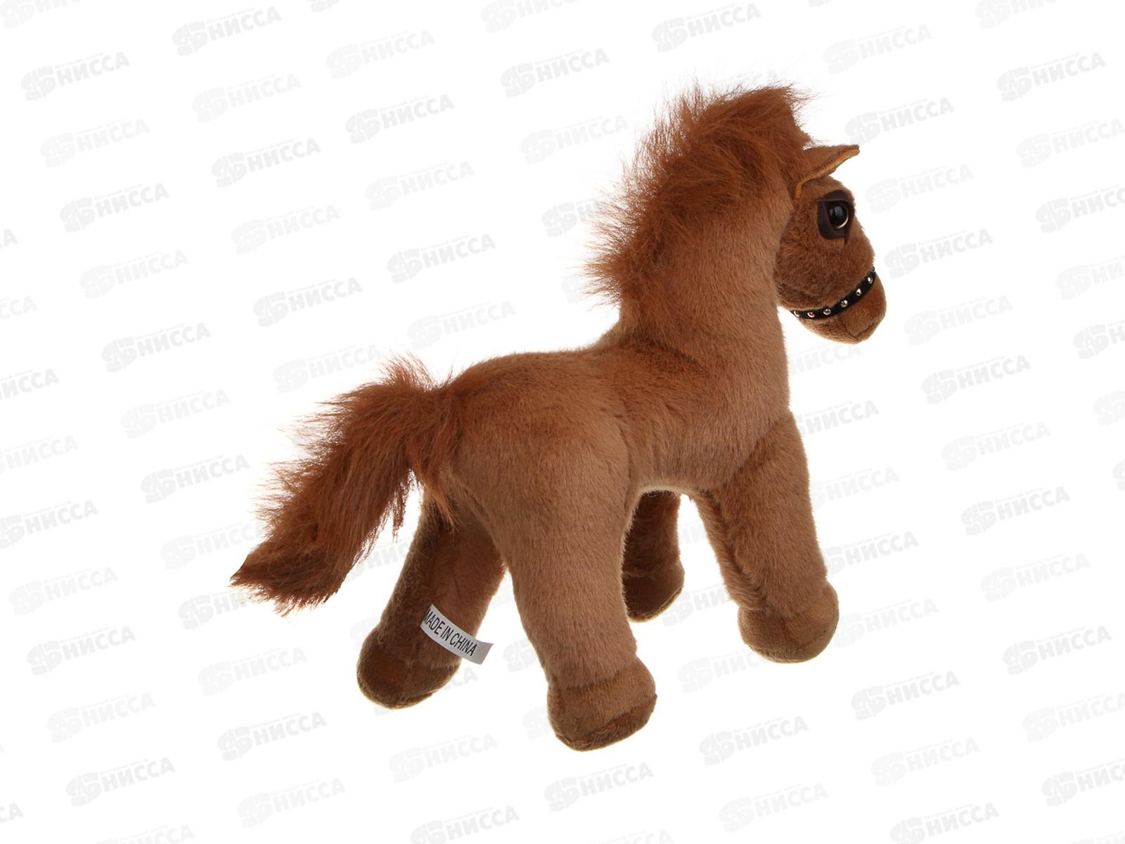 Лошадка мягкая 25см полиэстер 3 дизайна  394-563