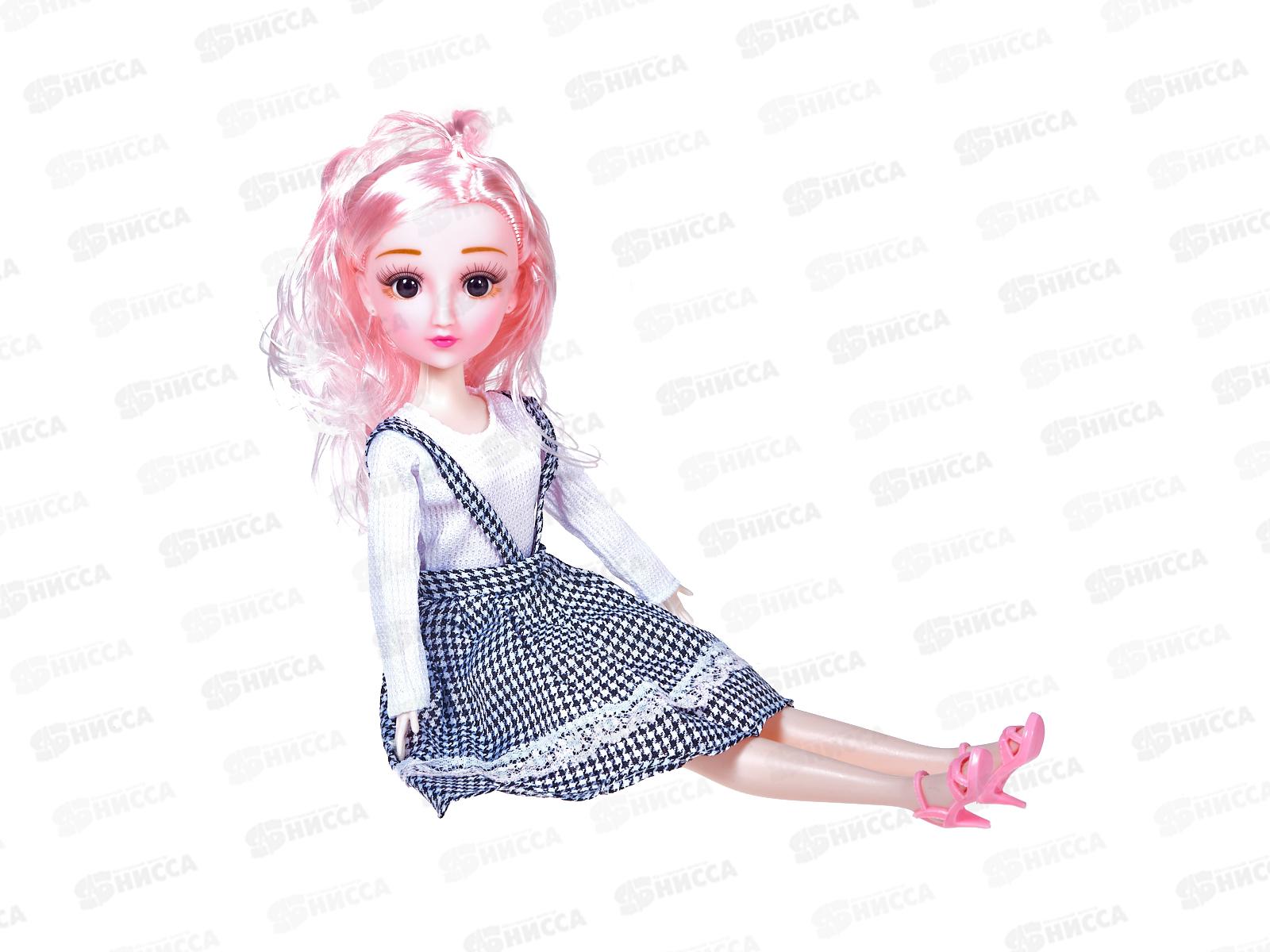 Кукла 32см 3003024 ручки и ножки шарнирные, 3в, в коробке 40*6*22см