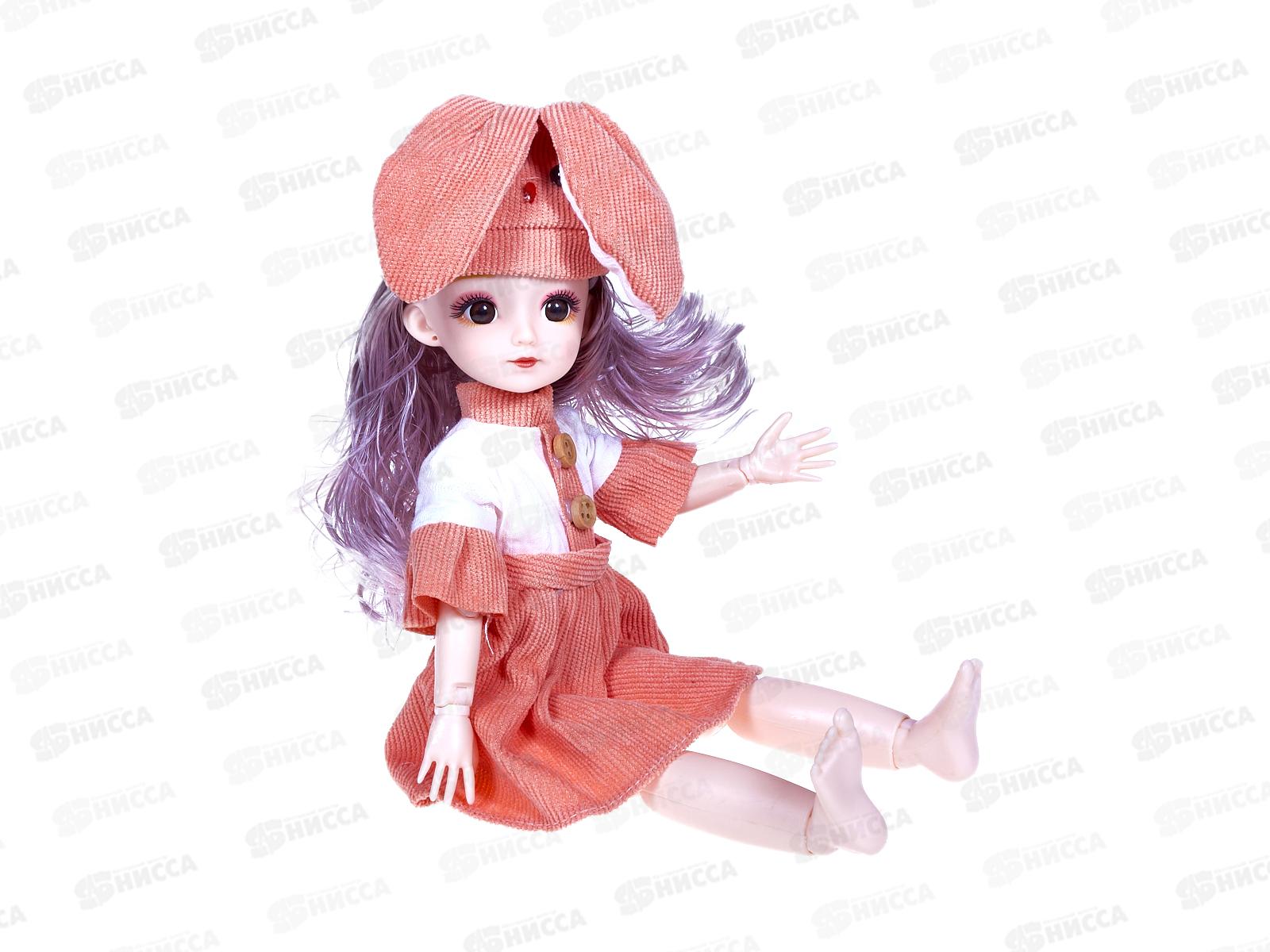 Кукла 33см 2930771 ручки и ножки шарнирные, в коробке 21*6.5*38см