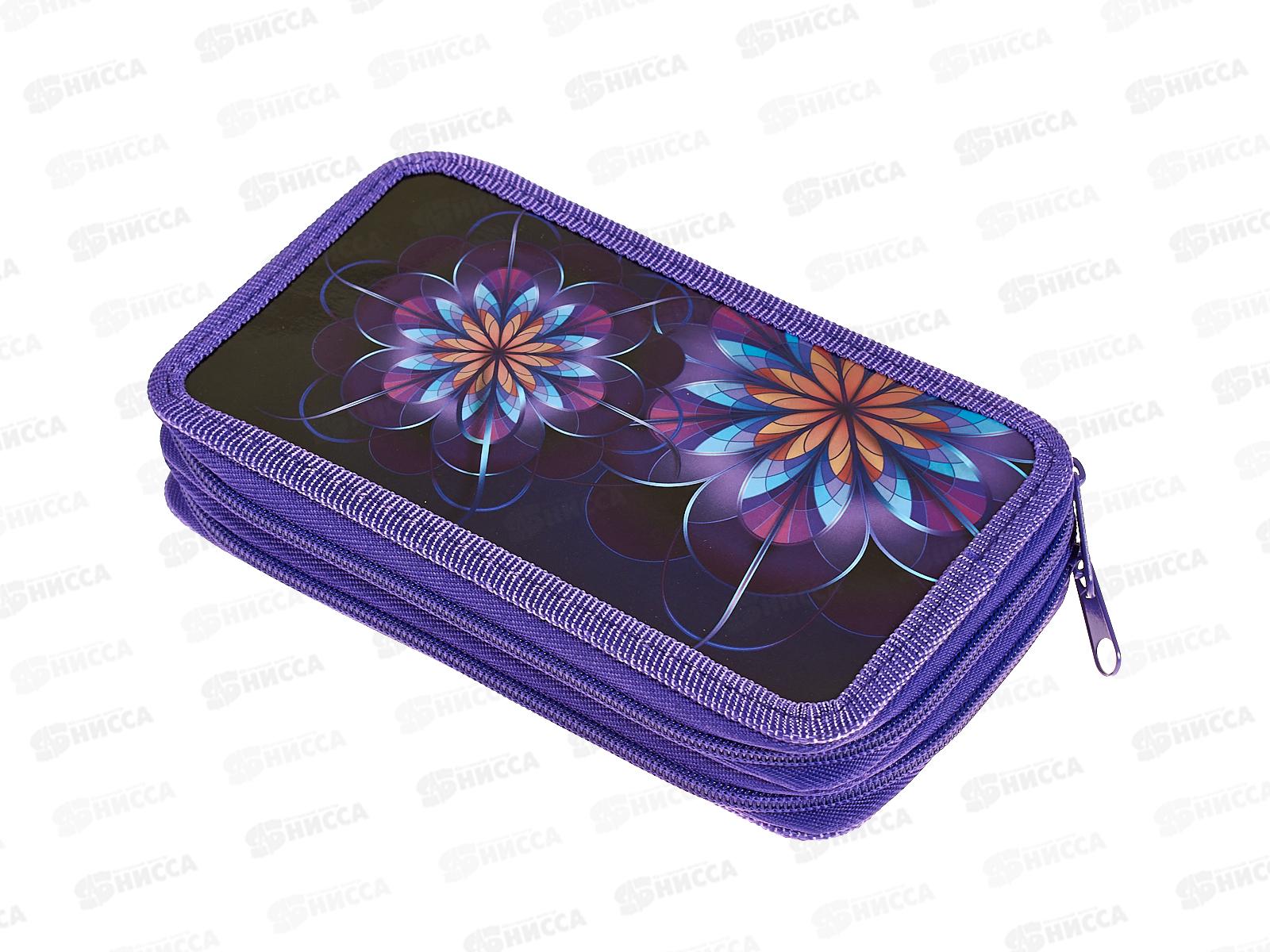 Пенал Hatber 19*11 FlowerFantasy .,34076