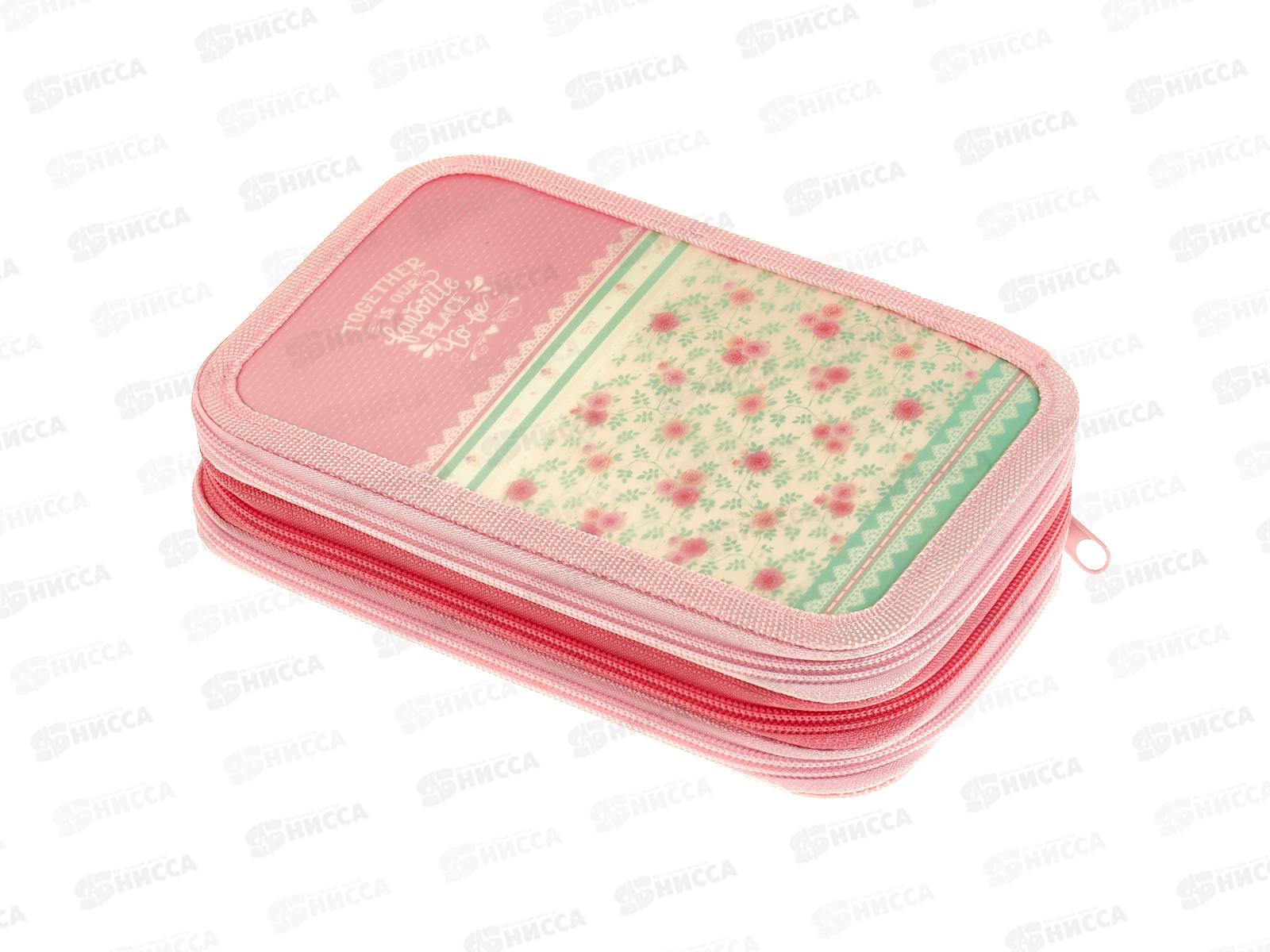 Пенал ПП Нежные розы, 3отд, 190*115, ПН-1977 *24