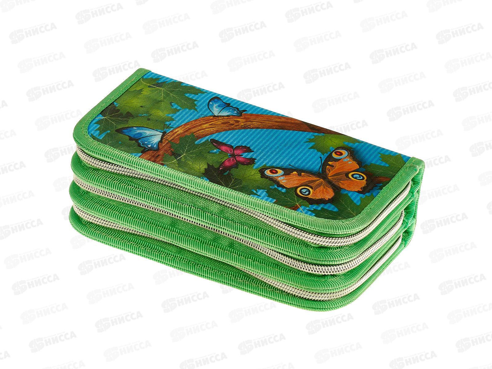 Пенал ПЧЕЛКА 3отд., Летняя поляна, 190*105, ПО-411 *15