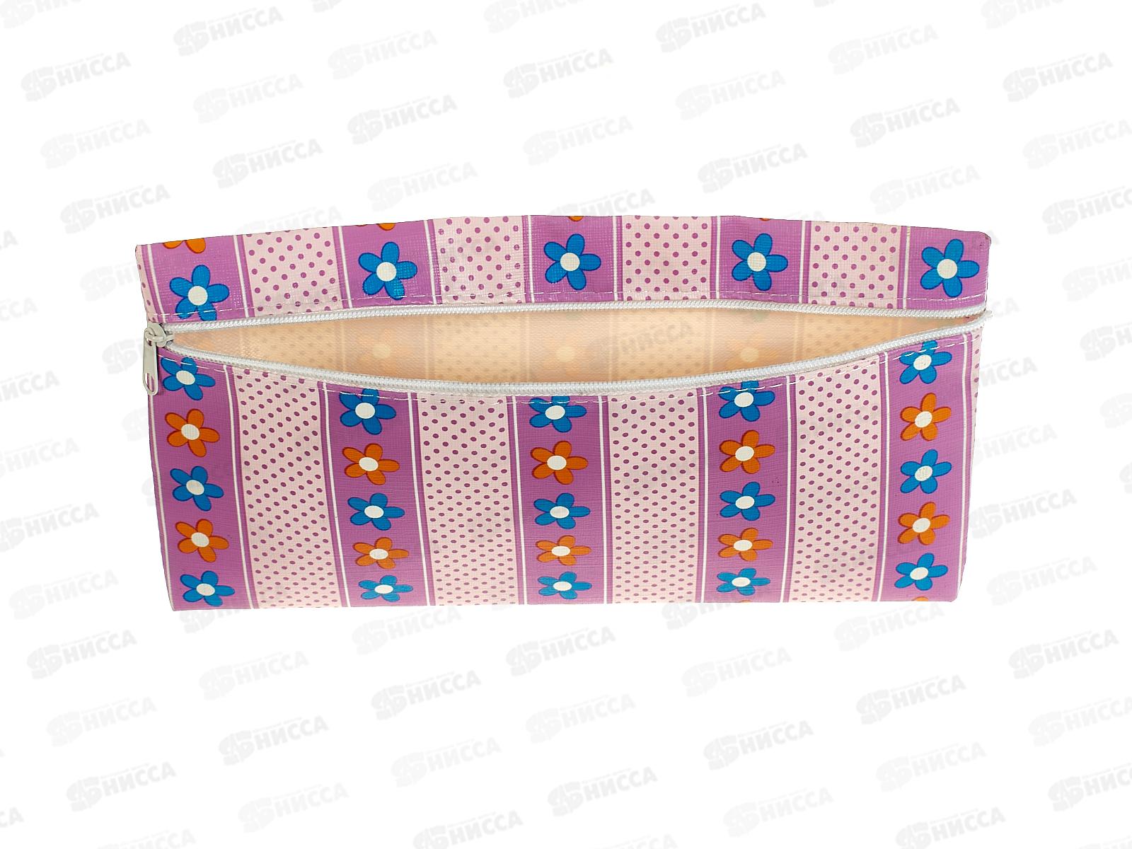 Пенал-косм. deVente Розовые цветочки и горох,7024604