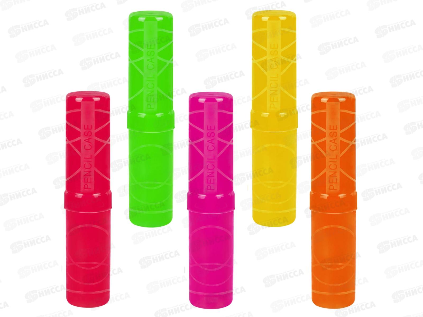 Пенал-тубус Пифагор пласт. асс.  тониров 271583