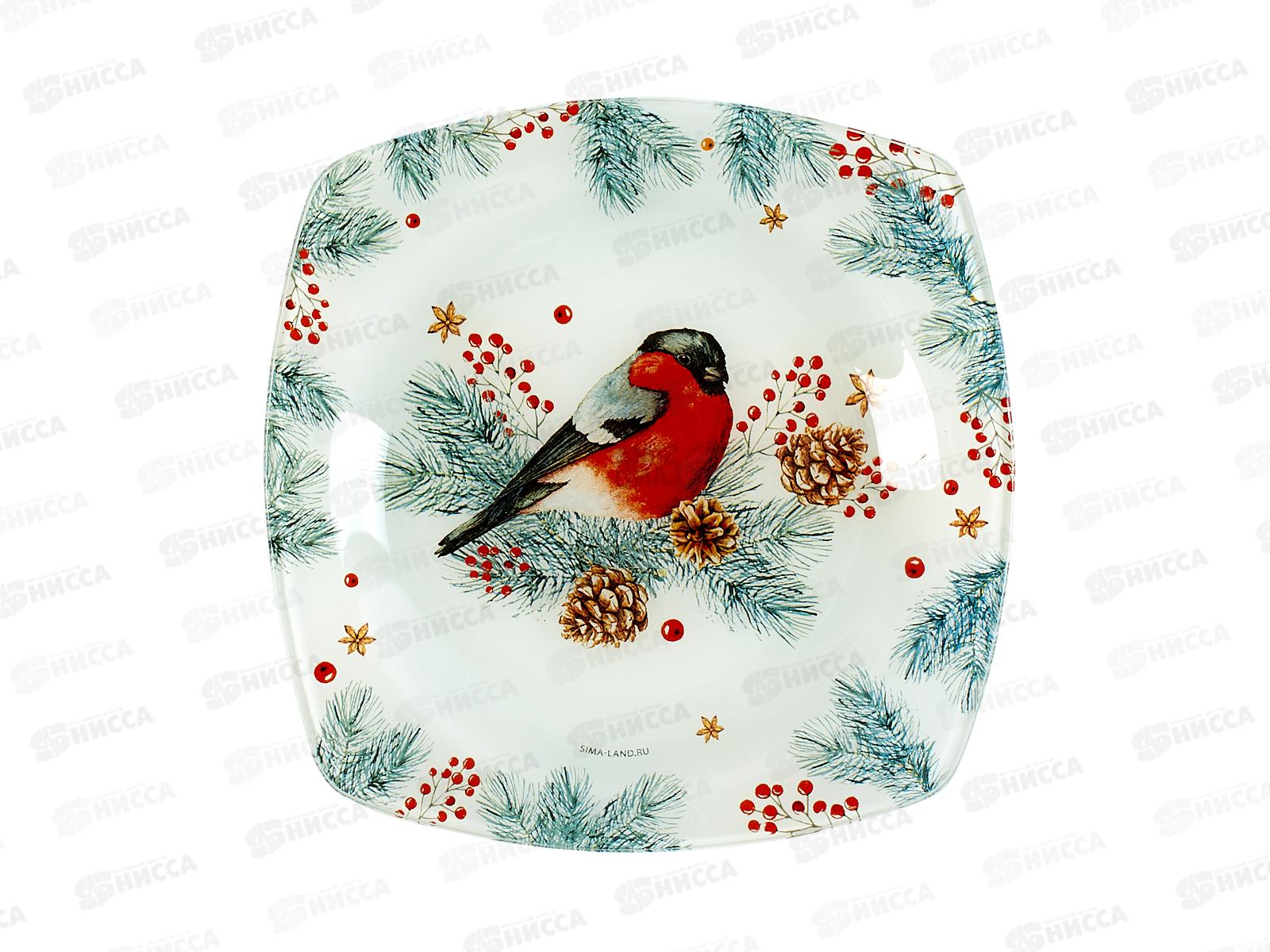 Тарелка плоская &quotСнегирь&quot 20*20м 4967974