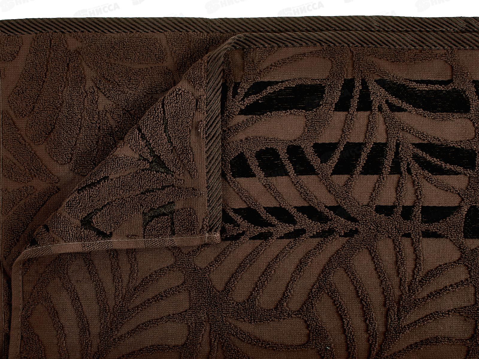 Полотенце махровое 50*90 LuxoR Флора шоколадный