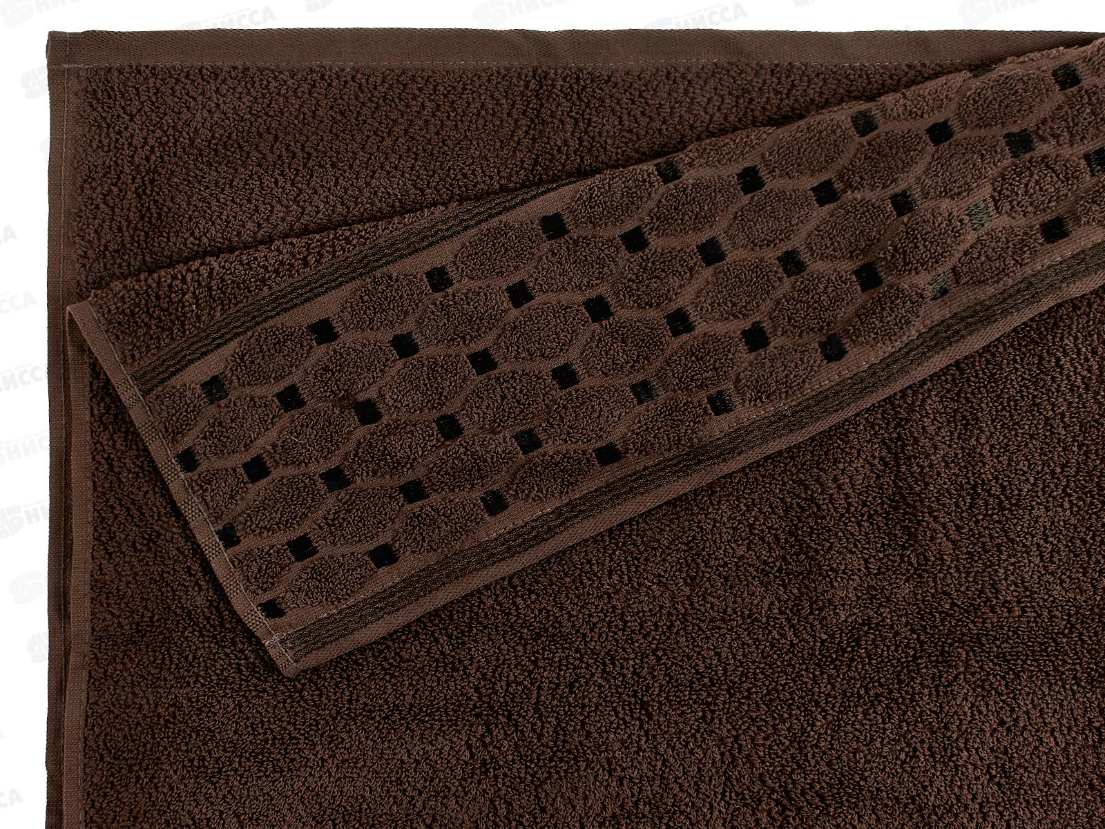 Полотенце махровое 50*90 LuxoR Латис шоколадный