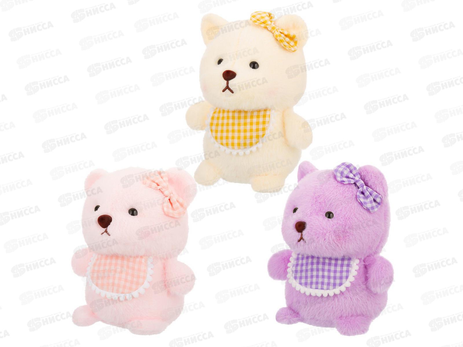 Игрушка ТМ &quotRelana&quot Мишка в фартуке, 3цв., 22см, RL25101-22