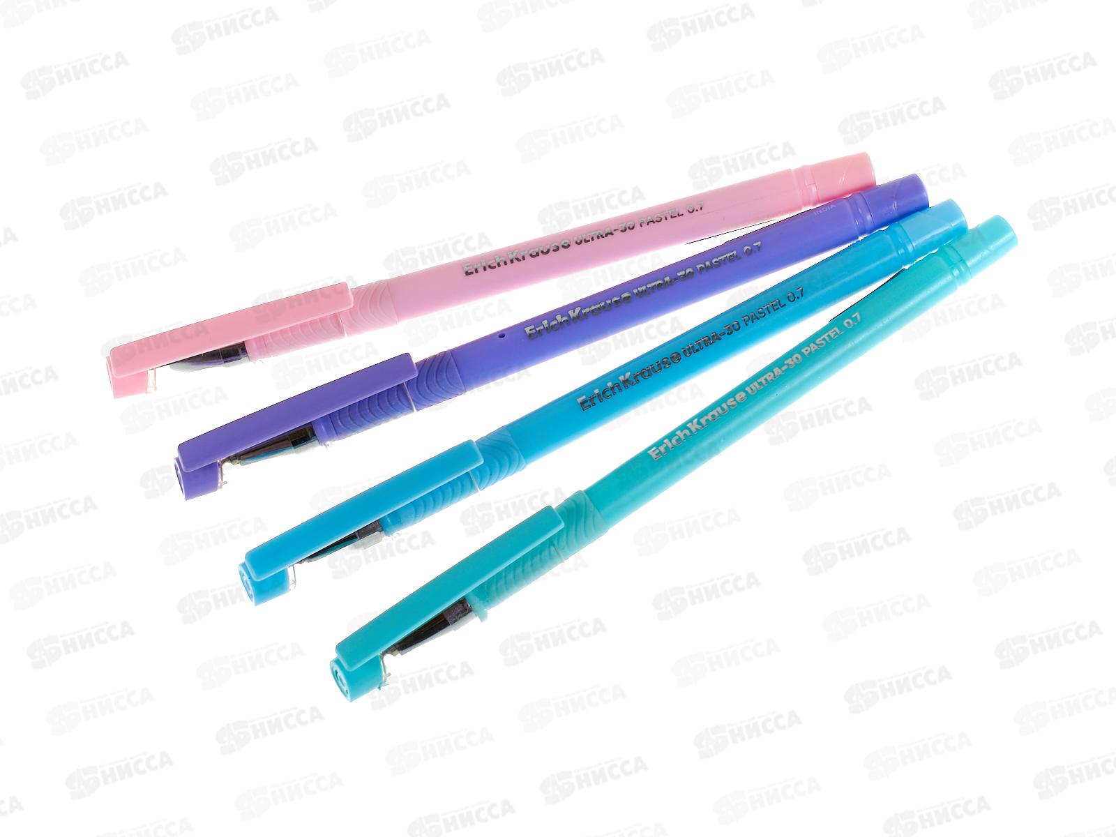 Ручка шар. EK 61037 StickGrip Pastel, 0.7мм Super Glide R-301,син.*12