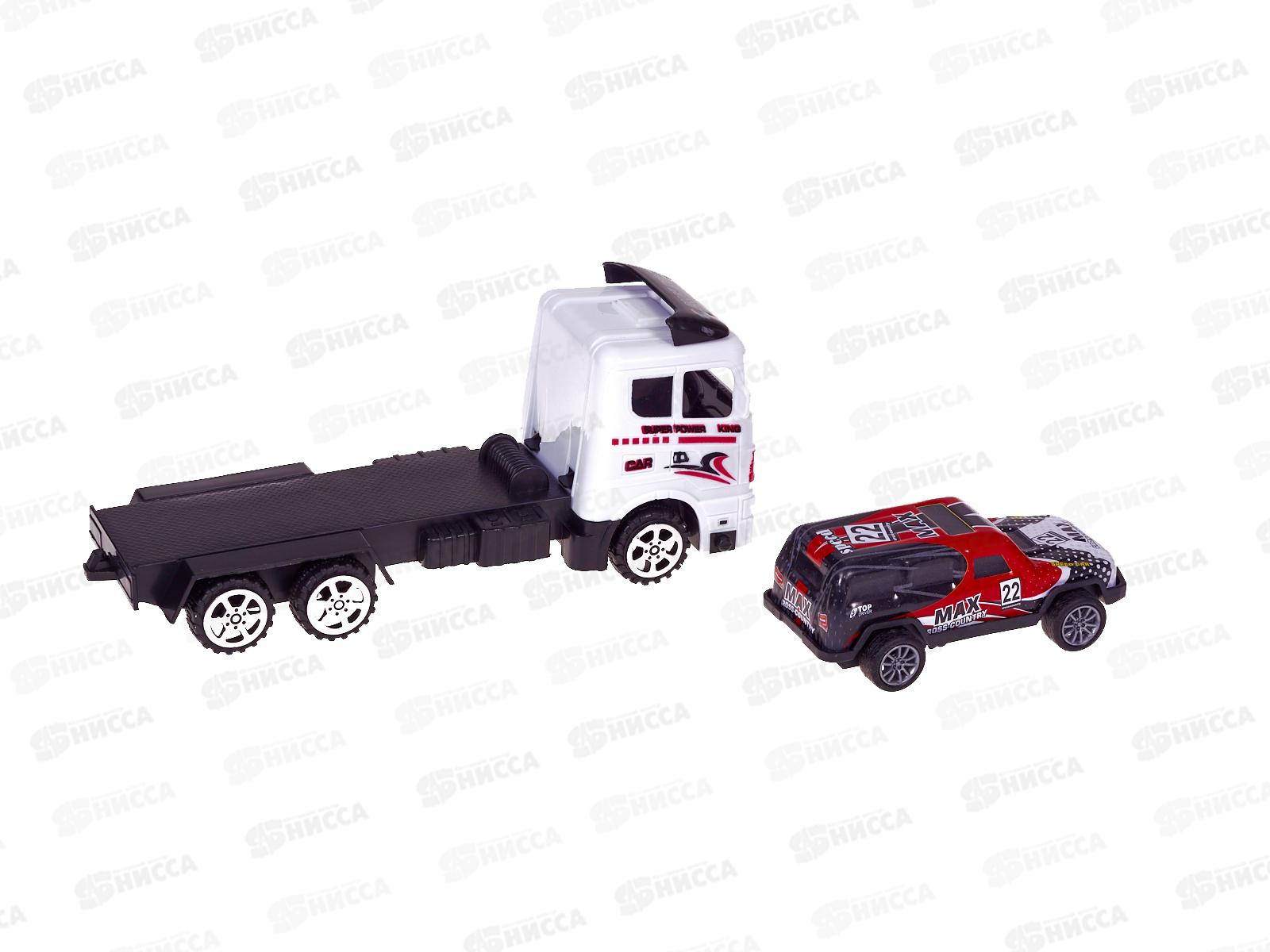 Трейлер инерц. с машинкой ZY1275846 в ассорт. в пласт. кор.