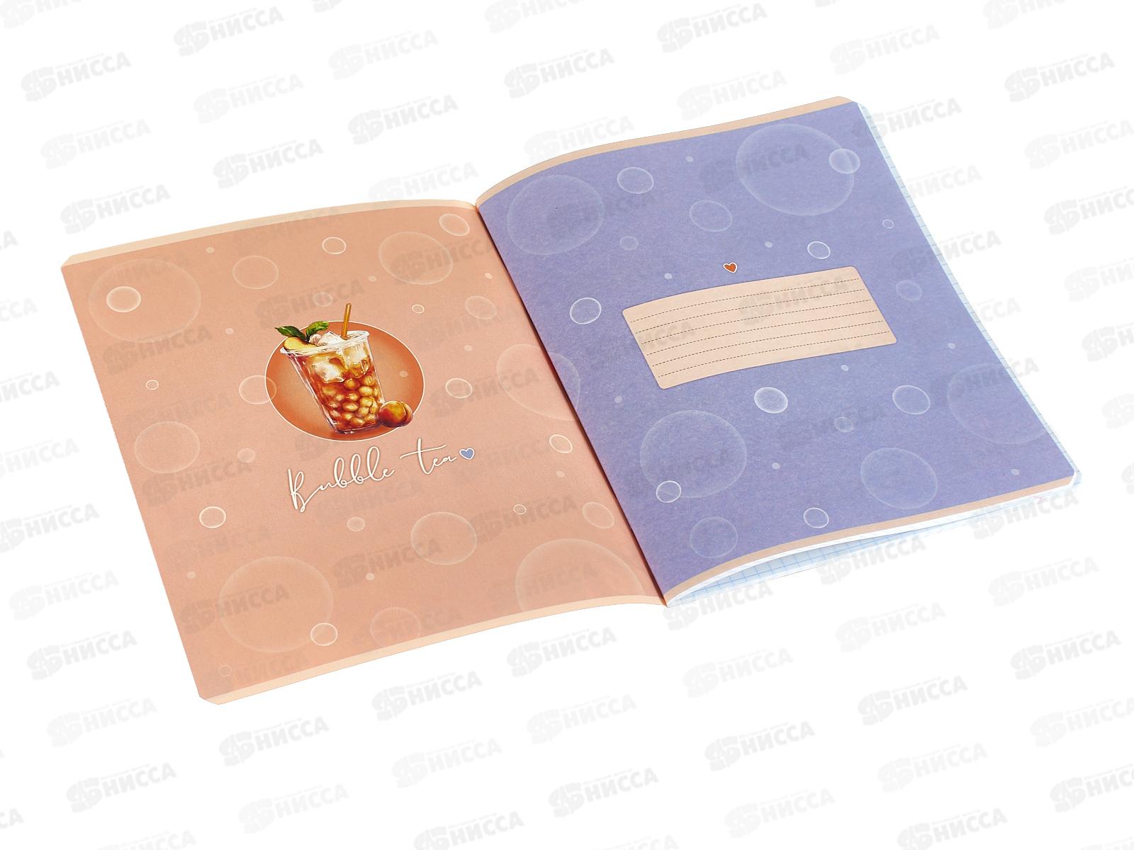 Тетрадь 48л кл. Hatber Bubble Tea  Soft toutch*5/60