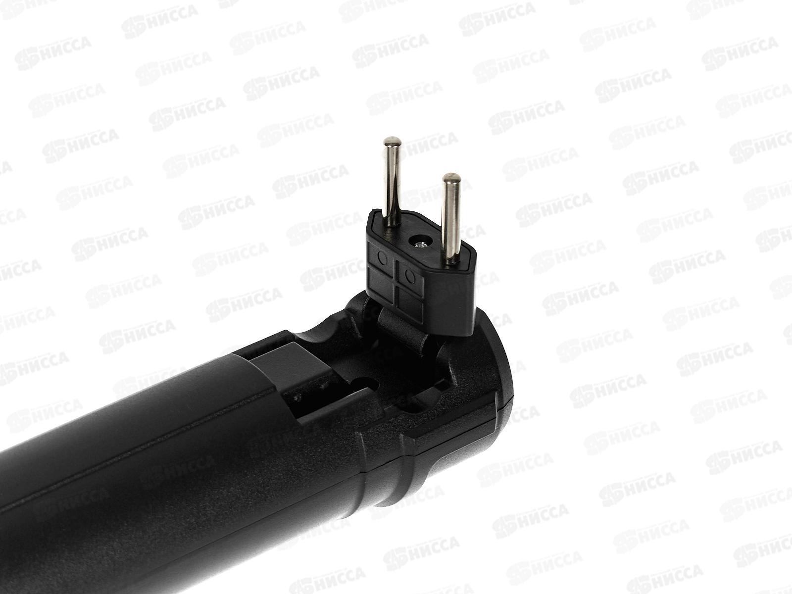 Фонарь РЕКОРД аккумуляторный черный, PM-450 *6/48