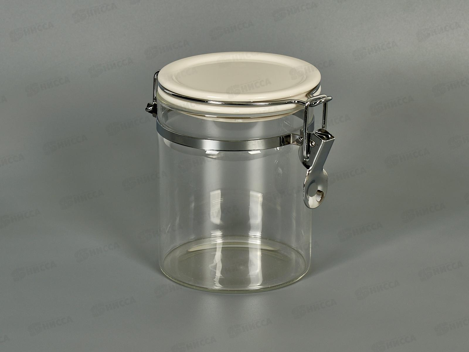 Банка для сыпучих продуктов с замком 74-701 0,8л Linea Desco