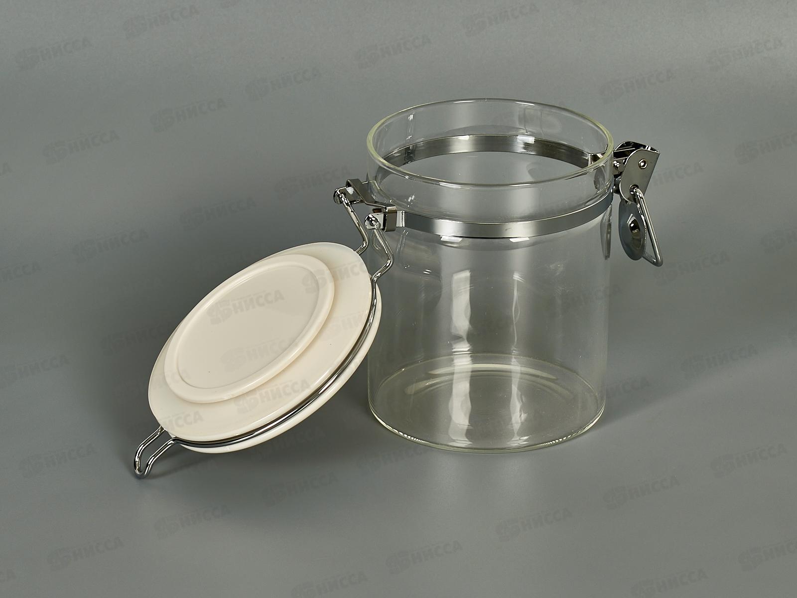 Банка для сыпучих продуктов с замком 74-701 0,8л Linea Desco