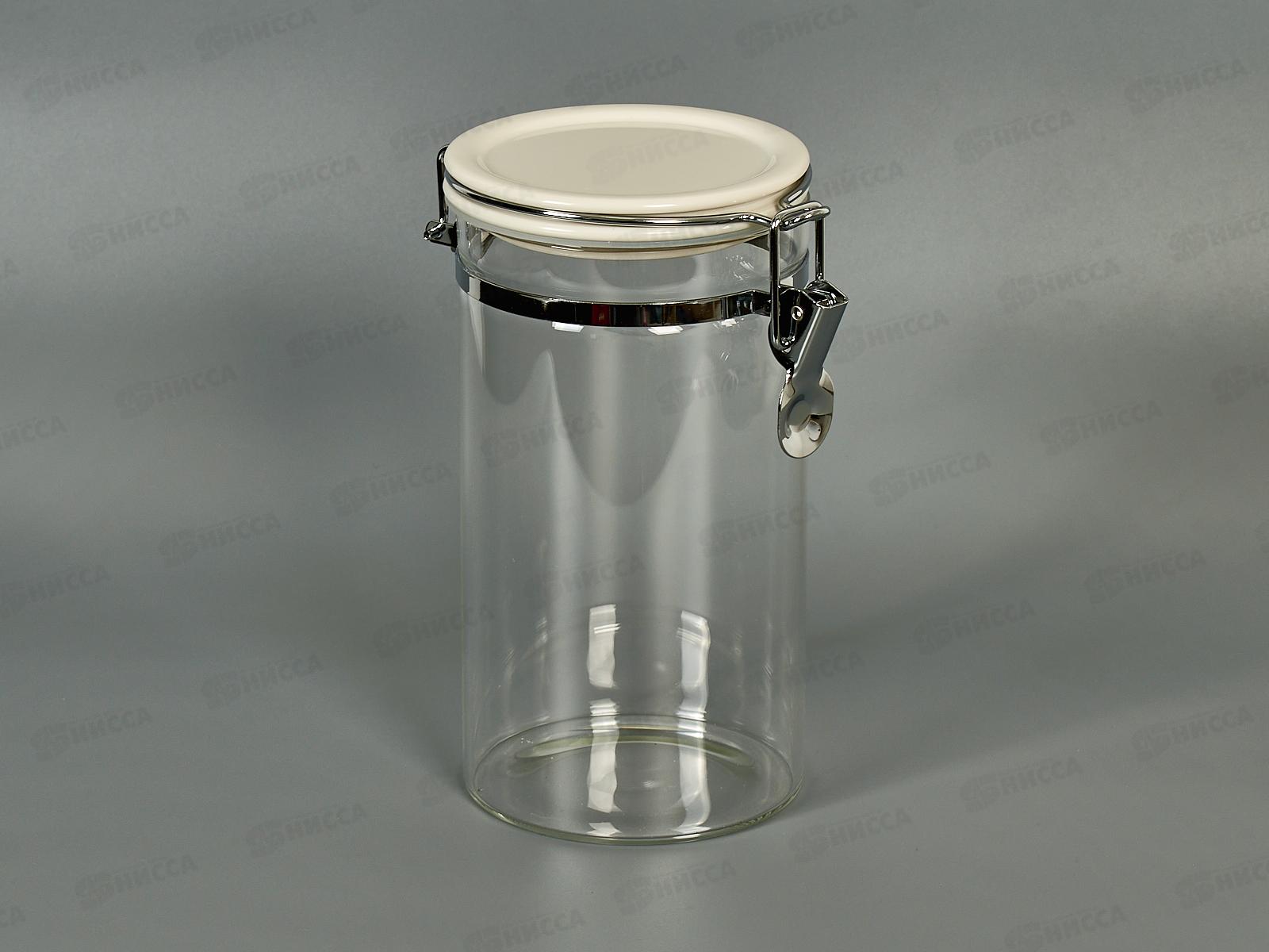 Банка для сыпучих продуктов с замком 74-702 1,2л Linea Desco