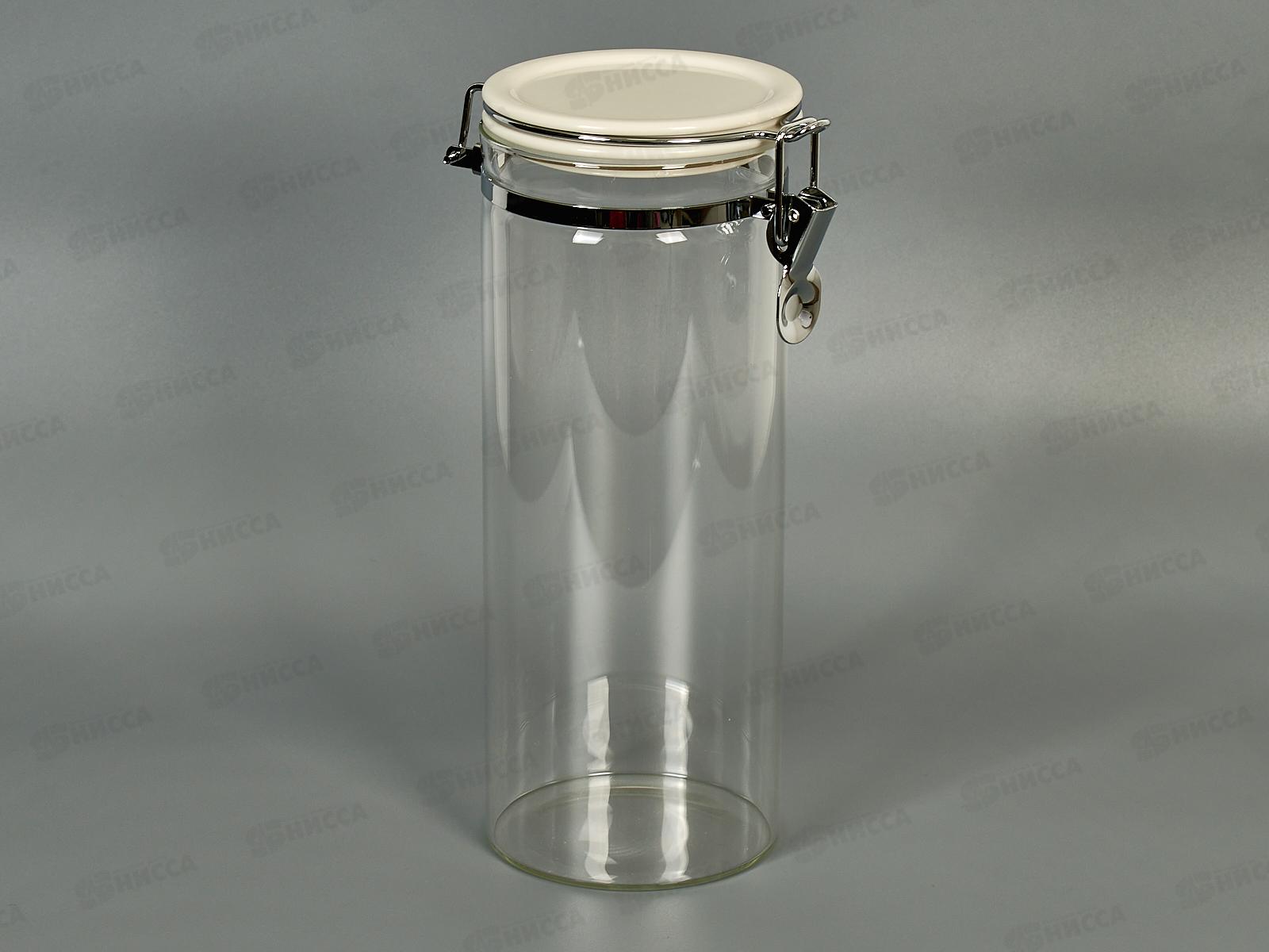 Банка для сыпучих продуктов с замком 74-703 1,5л Linea Desco