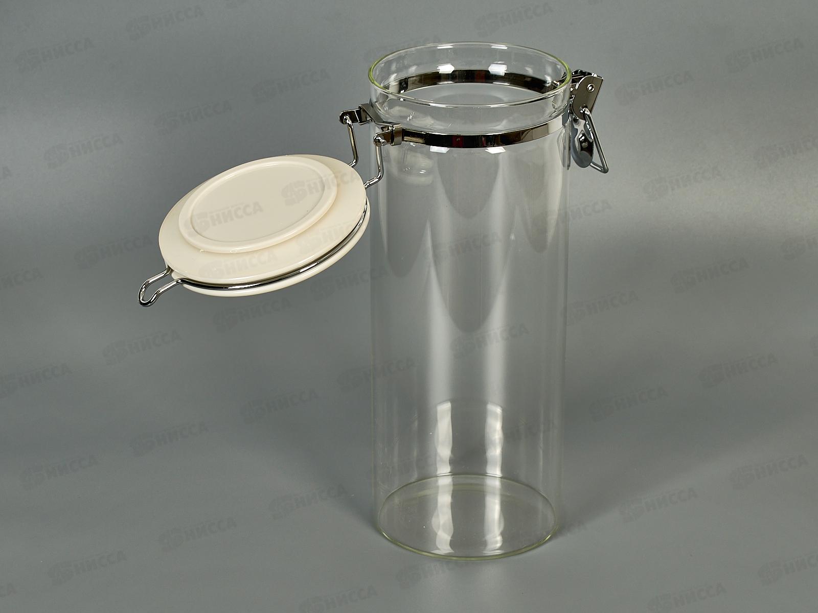 Банка для сыпучих продуктов с замком 74-703 1,5л Linea Desco