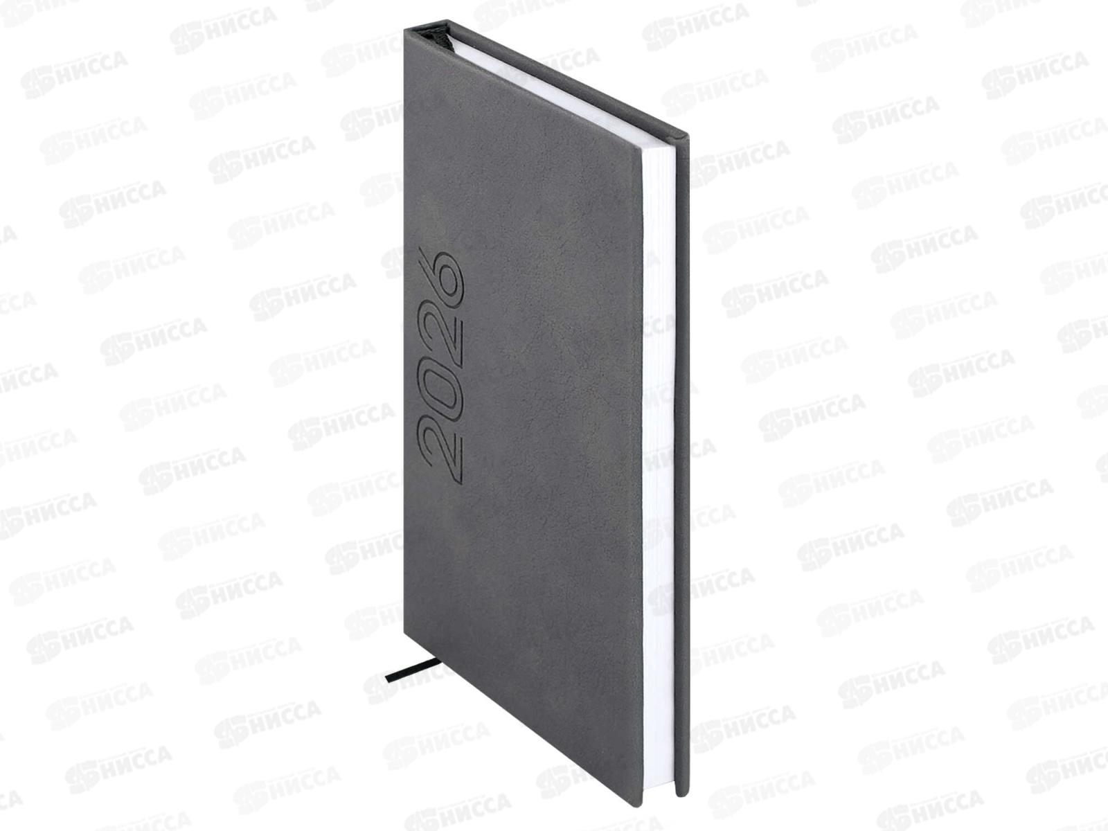 Еженедельник ФЕН 2026 64л.180*145мм Escalada Лозанж серый,70360