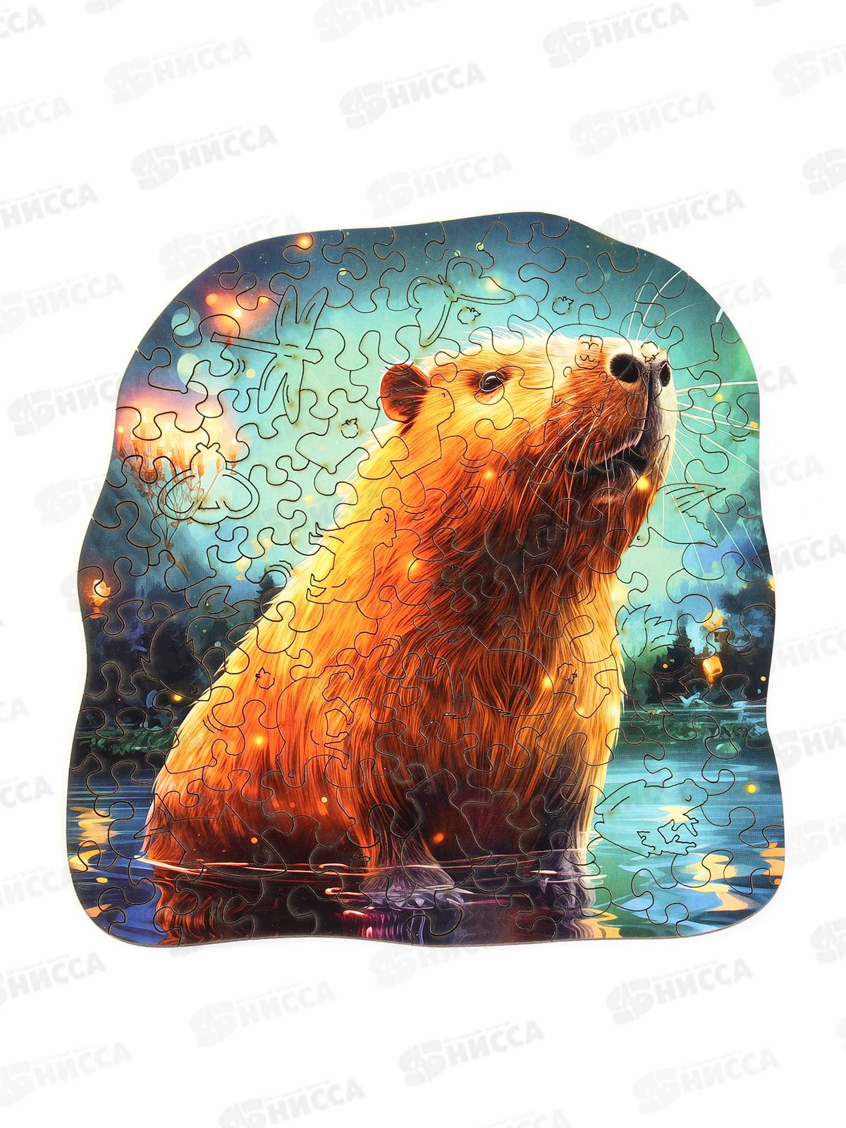 Пазл фигурный деревянный &quotКапибара М&quot P-039