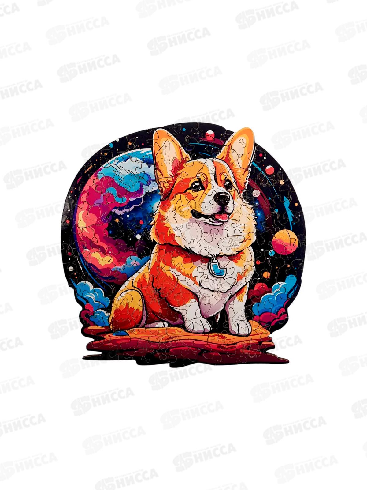 Пазл фигурный деревянный &quotКорги&quot P-046