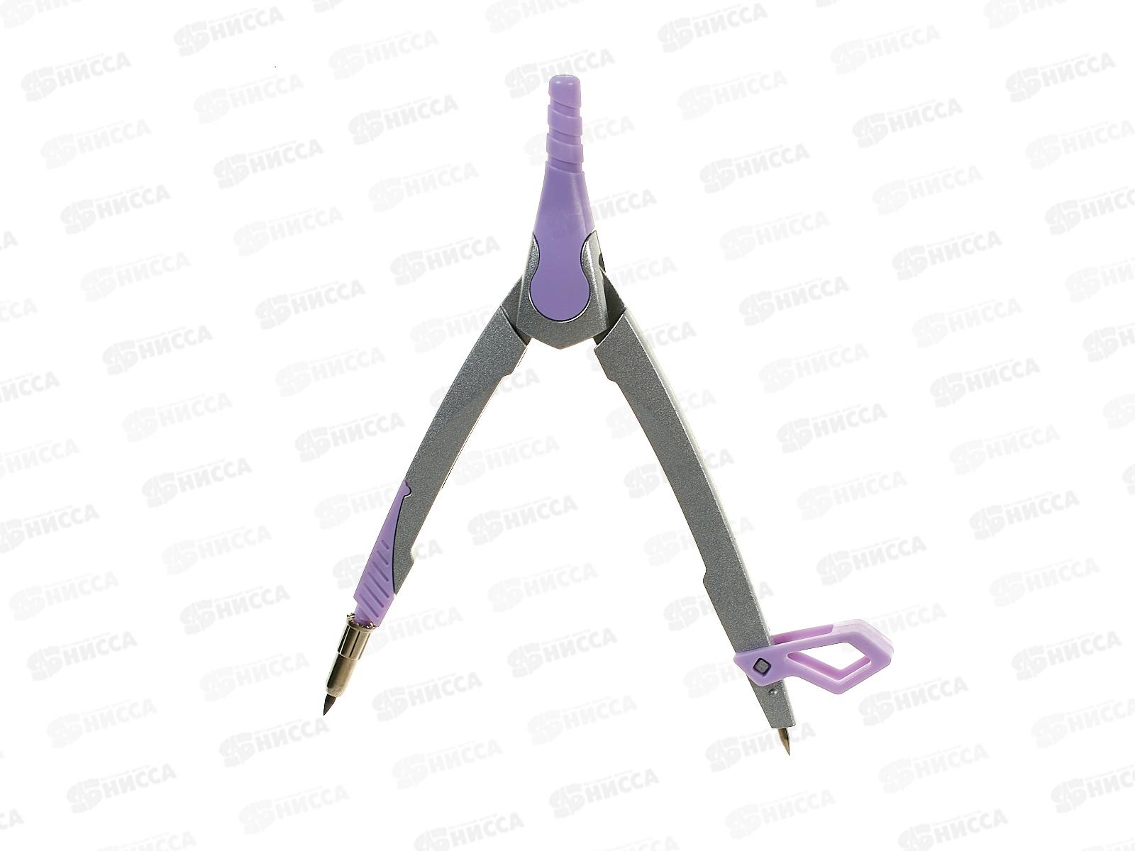 Готовальня Alingar 2пр., циркуль,пласт.фут.,сирен AL12484/1 *12